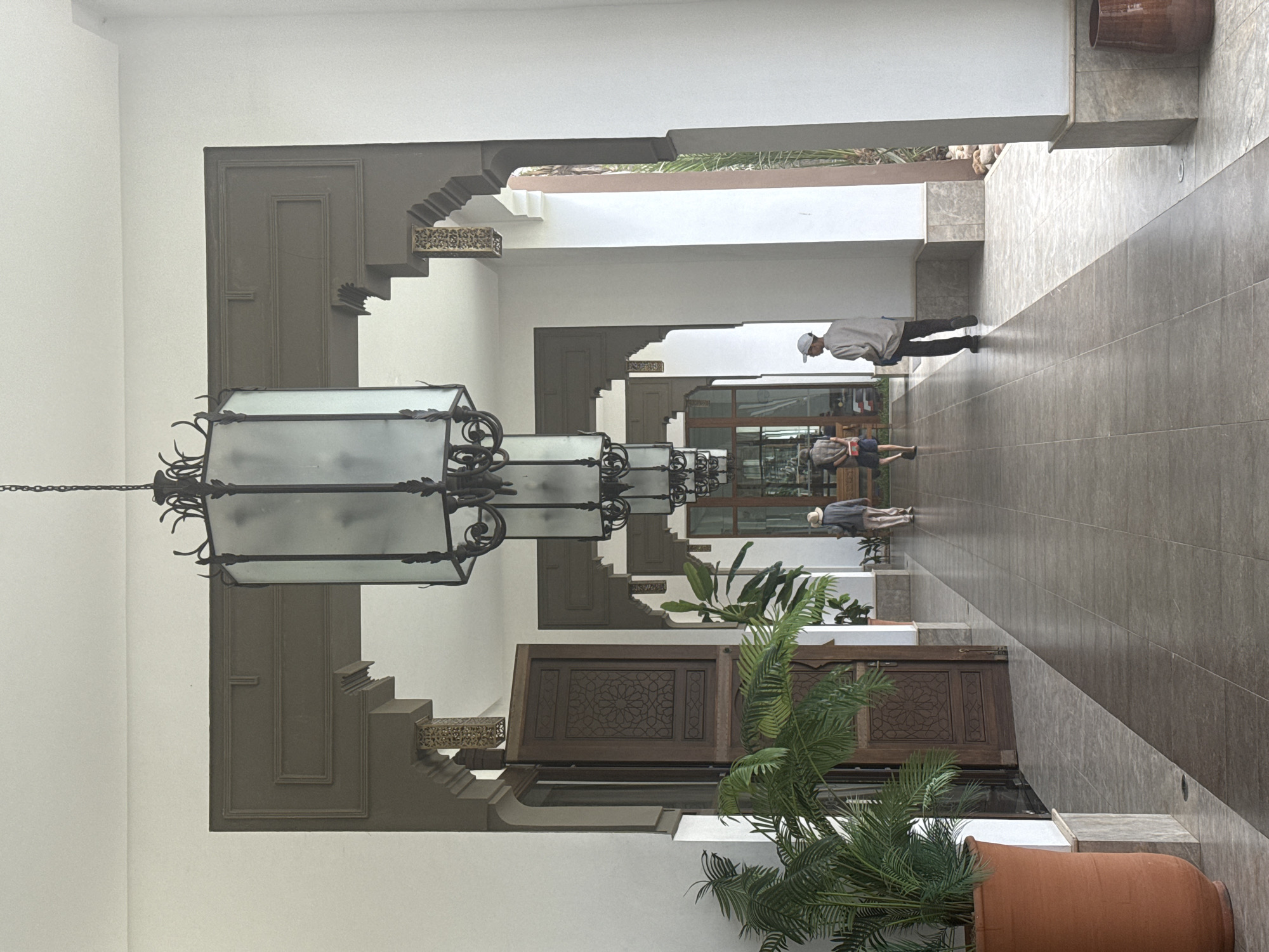 Interior hallway with Moroccan architecture documented in Agadir