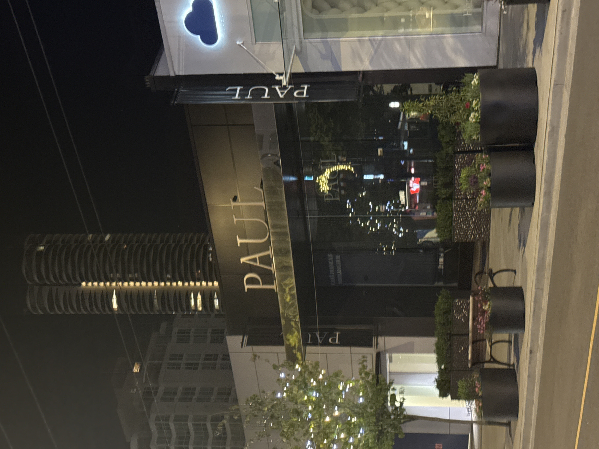 Nighttime walk through downtown Vancouver's commercial district
