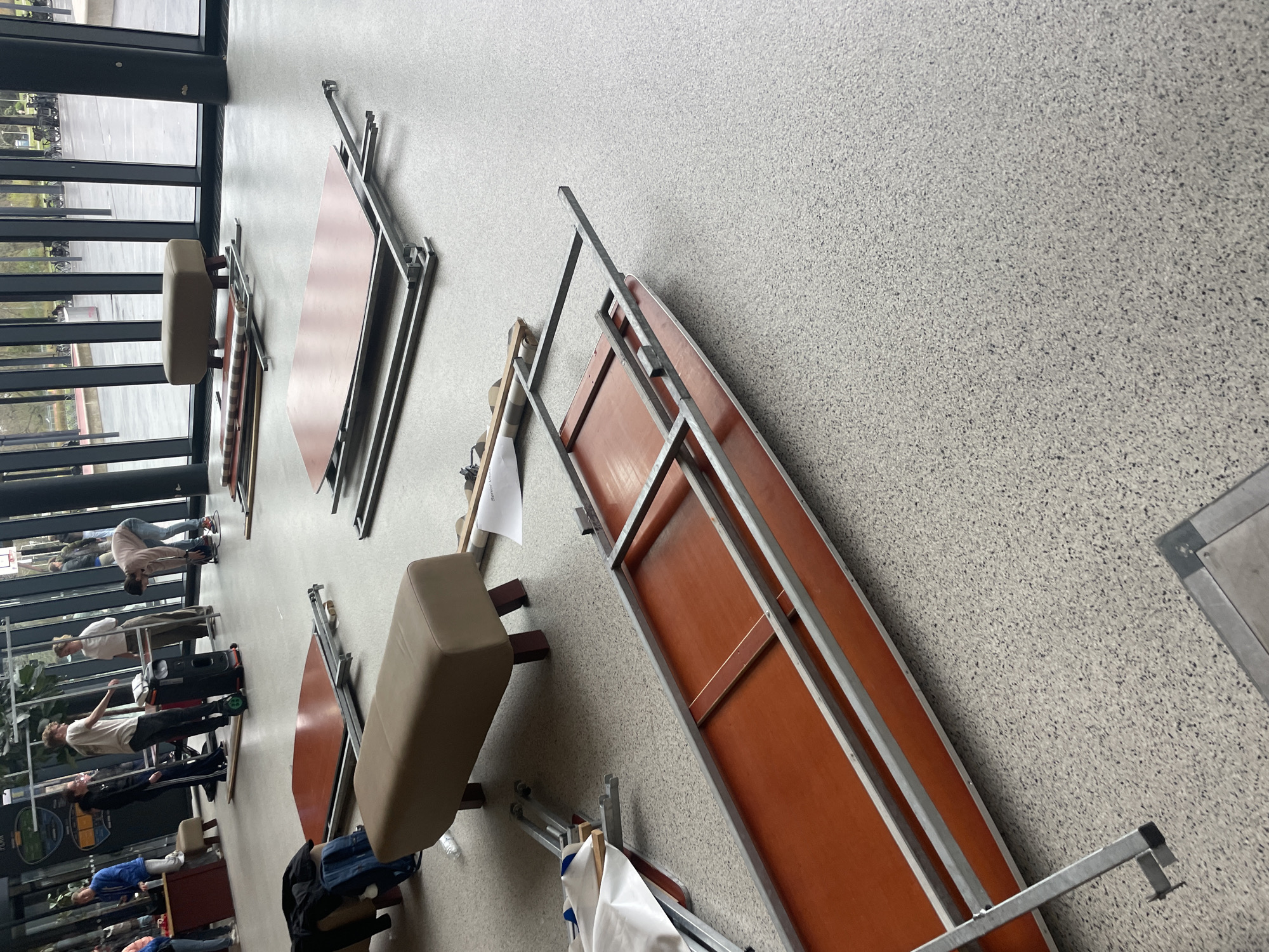 Indoor spaces documented in The Hague fitness center and restroom