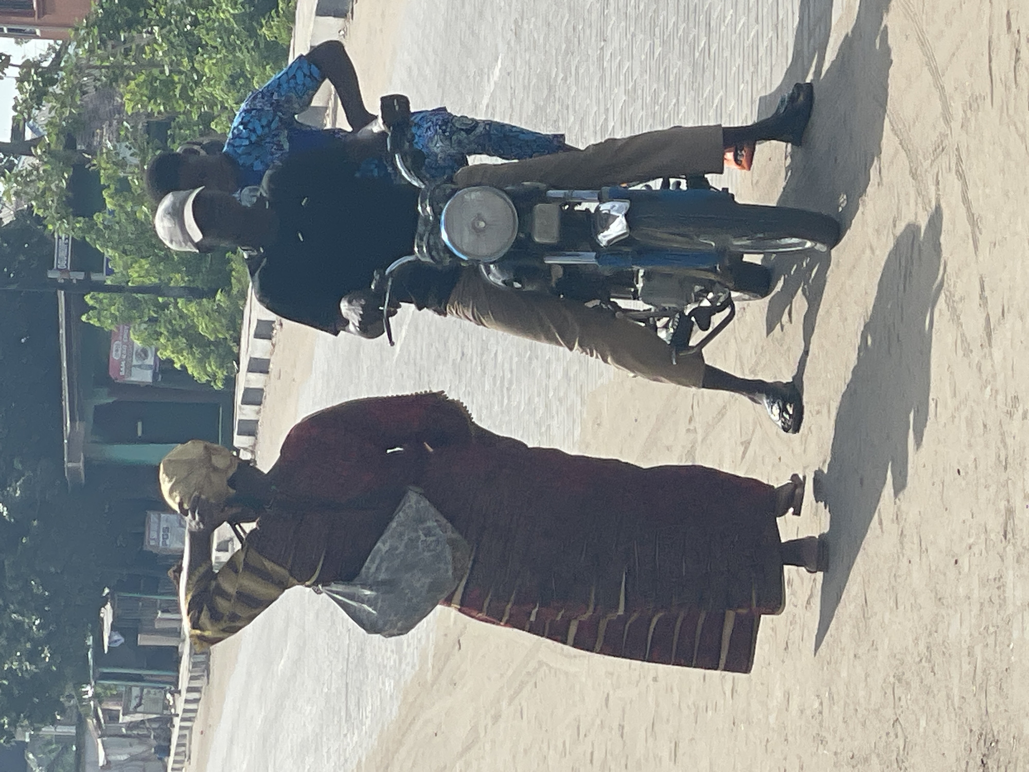 Daily life and concrete production documented in Badagry Nigeria