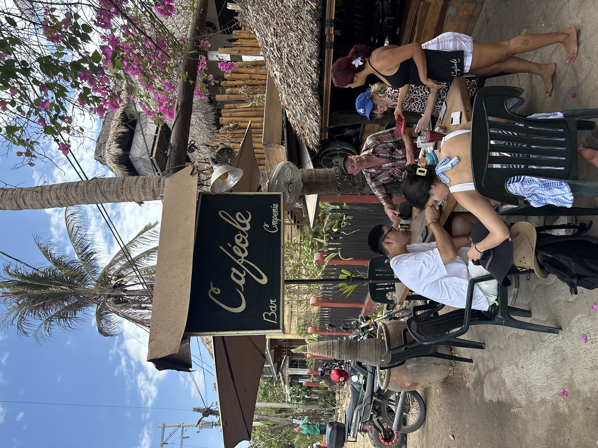 Social dining scenes captured across Puerto Escondido restaurants