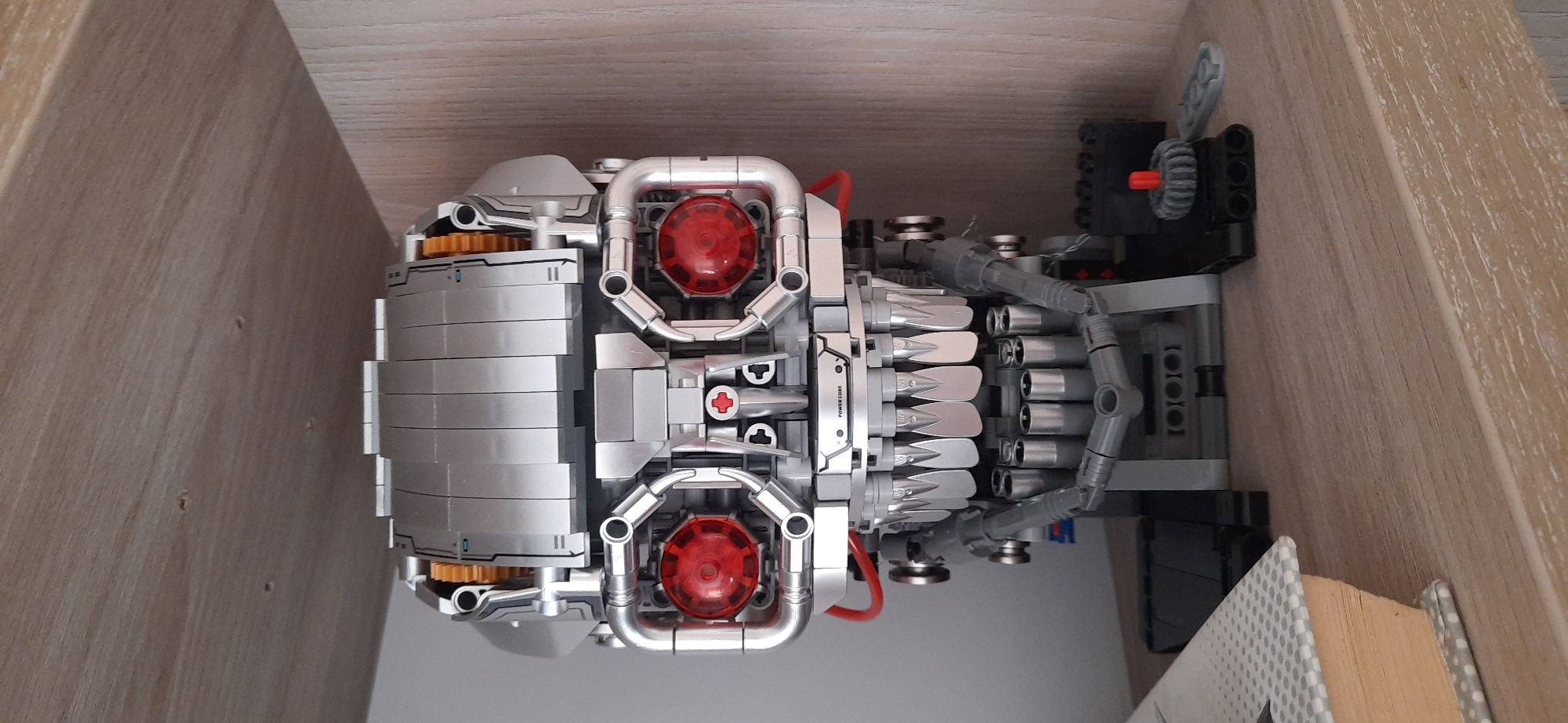 Lego builds, a cat, and paintings in a Dnipro home