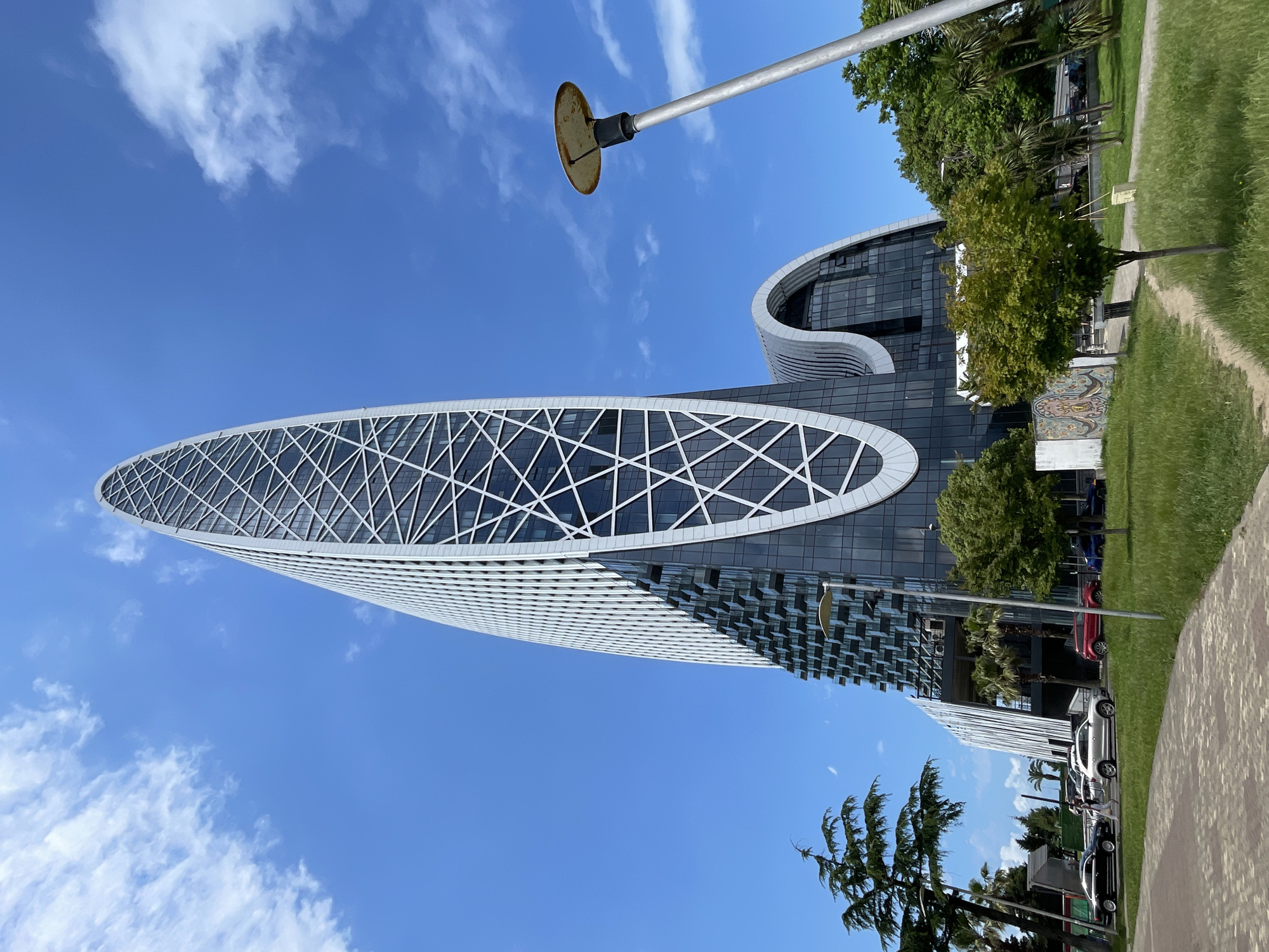 Batumi's New Boulevard on a sunny summer morning