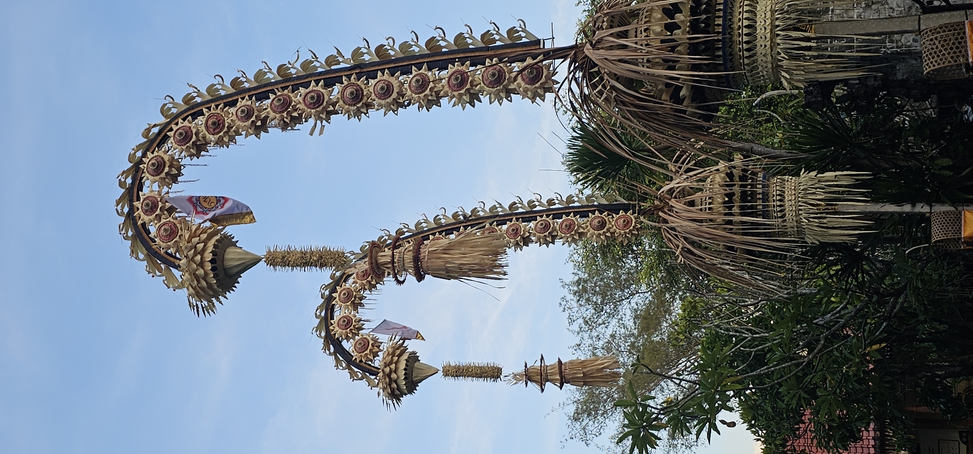 Traditional Balinese Hindu ceremonial structures documented in Denpasar
