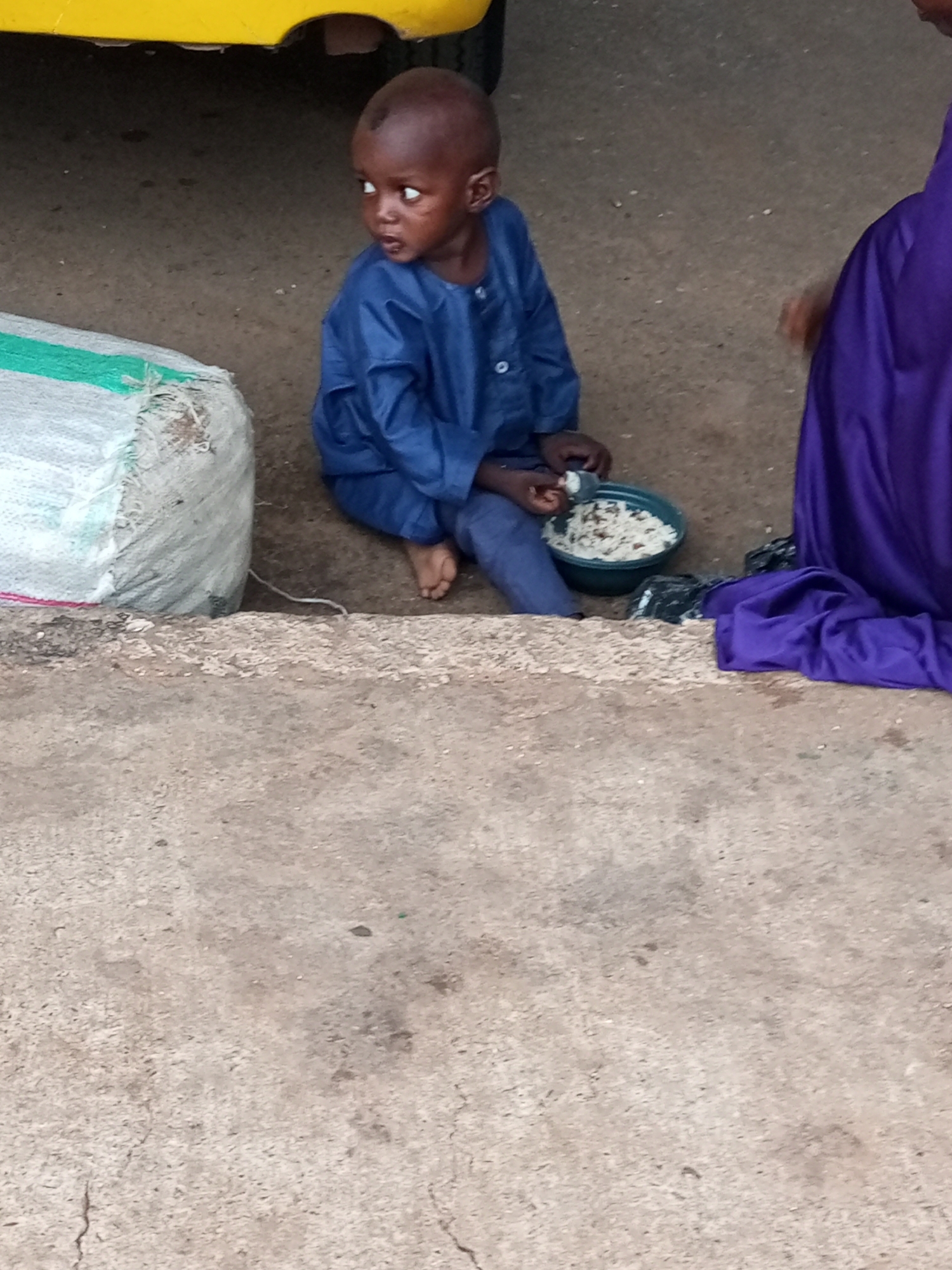 Morning market and transport hub activity in Gombe Nigeria