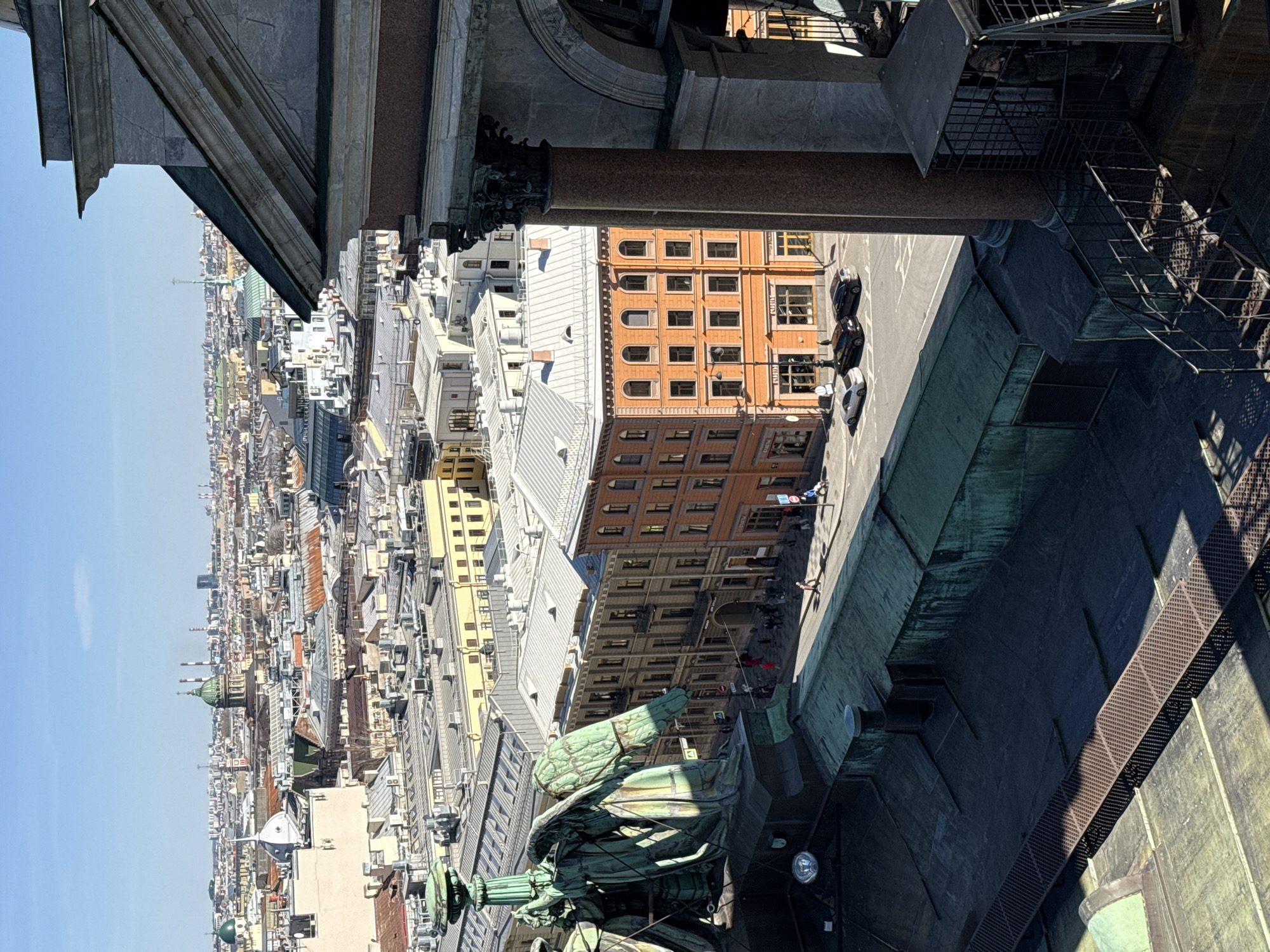 Tourist captures elevated views of Saint Petersburg cityscape