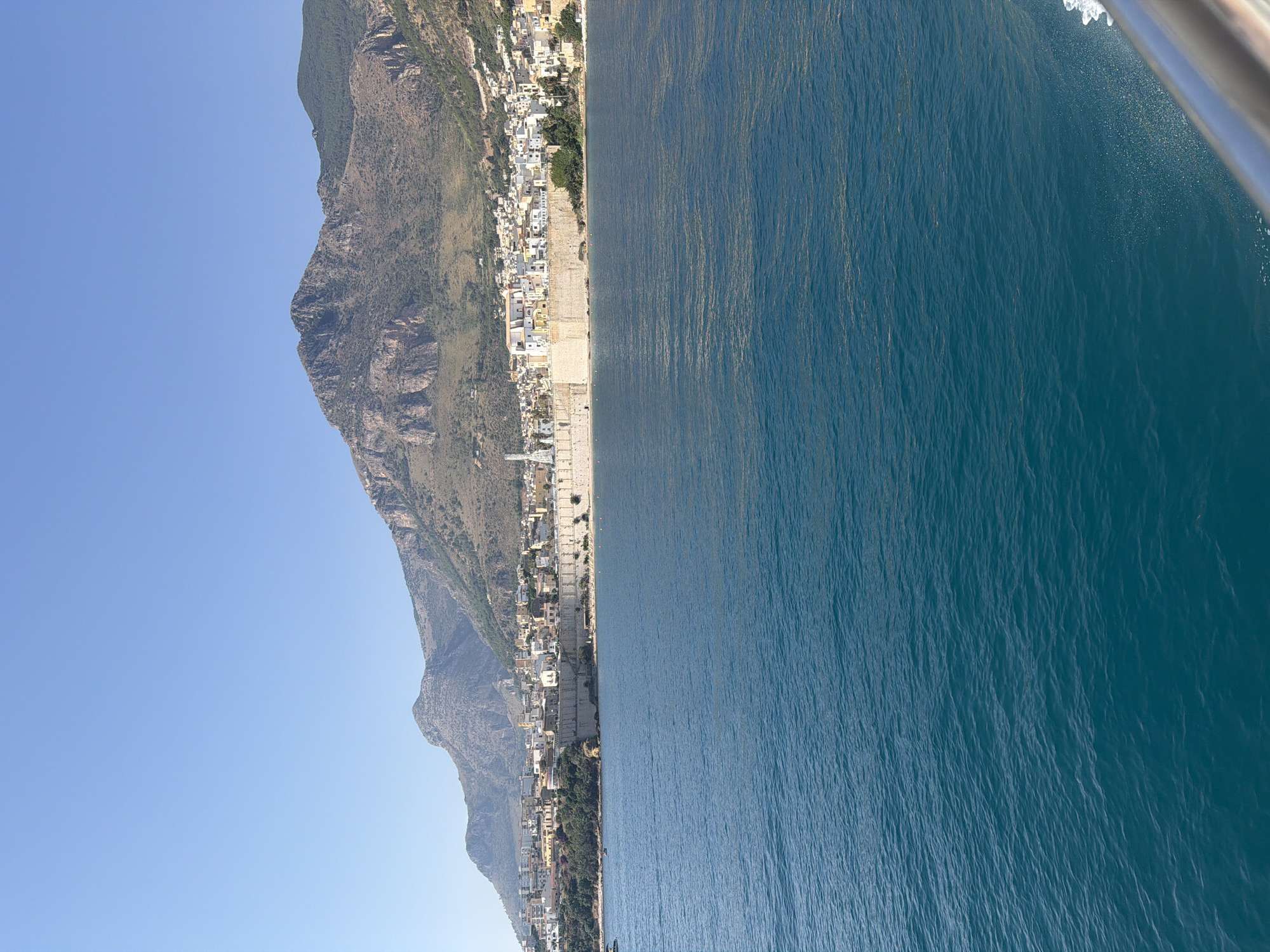 Clear morning views over the Sicilian coast at Castellammare del Golfo