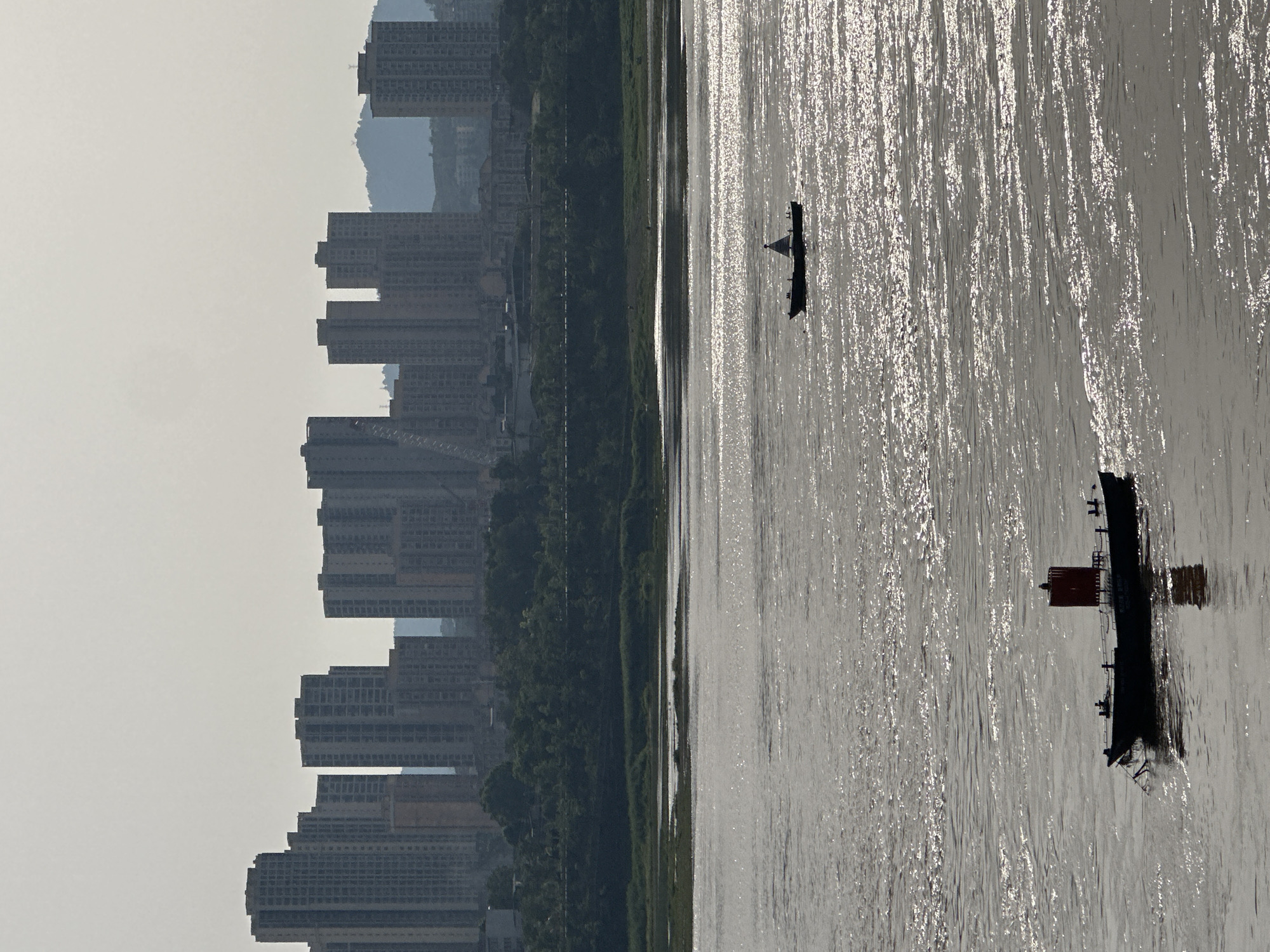 Morning riverside life captured along Yangtze waterfront in Jiangjin