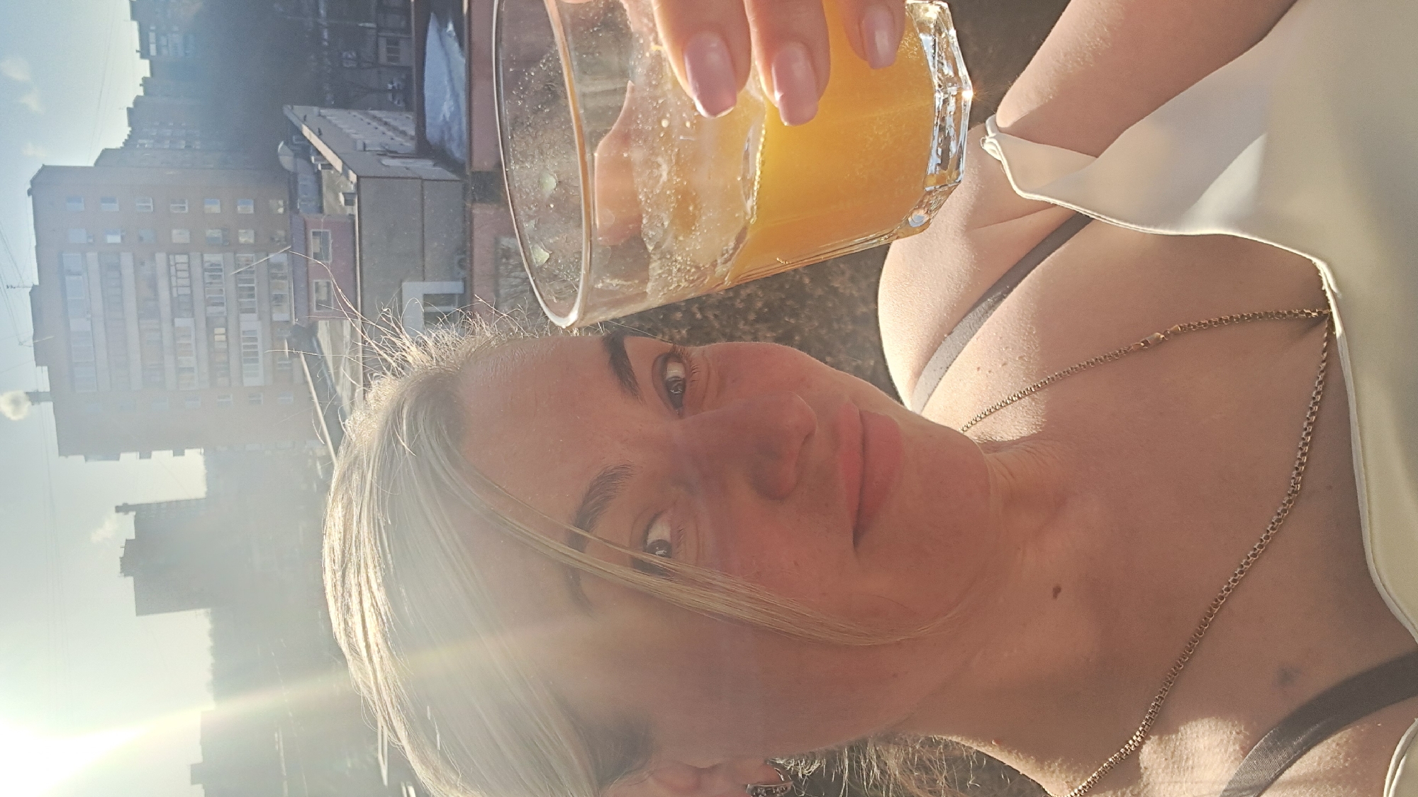 Woman documented in casual morning moments in Elektrostal