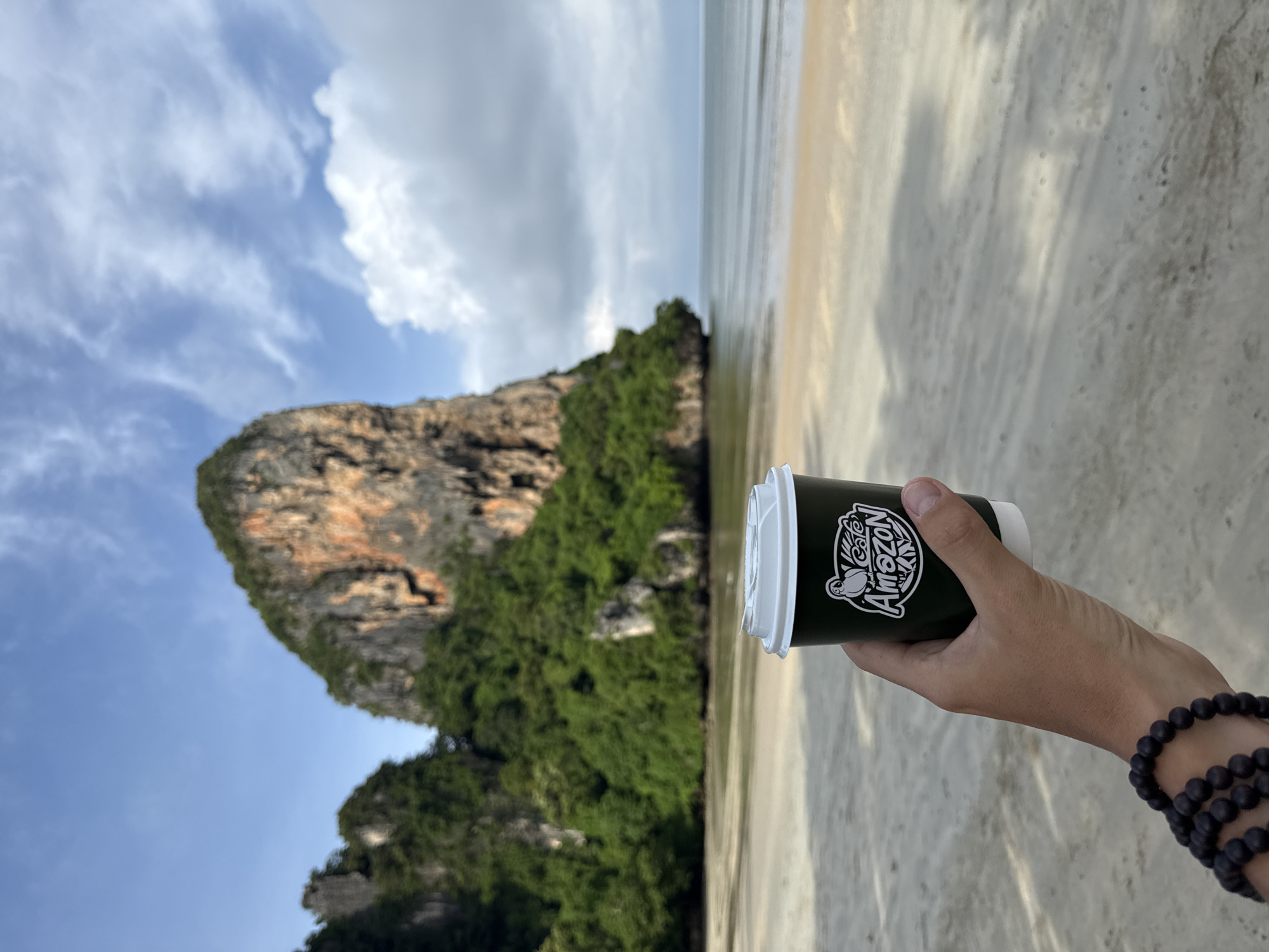 Coffee and coastal views around Ban Ao Nang, Thailand