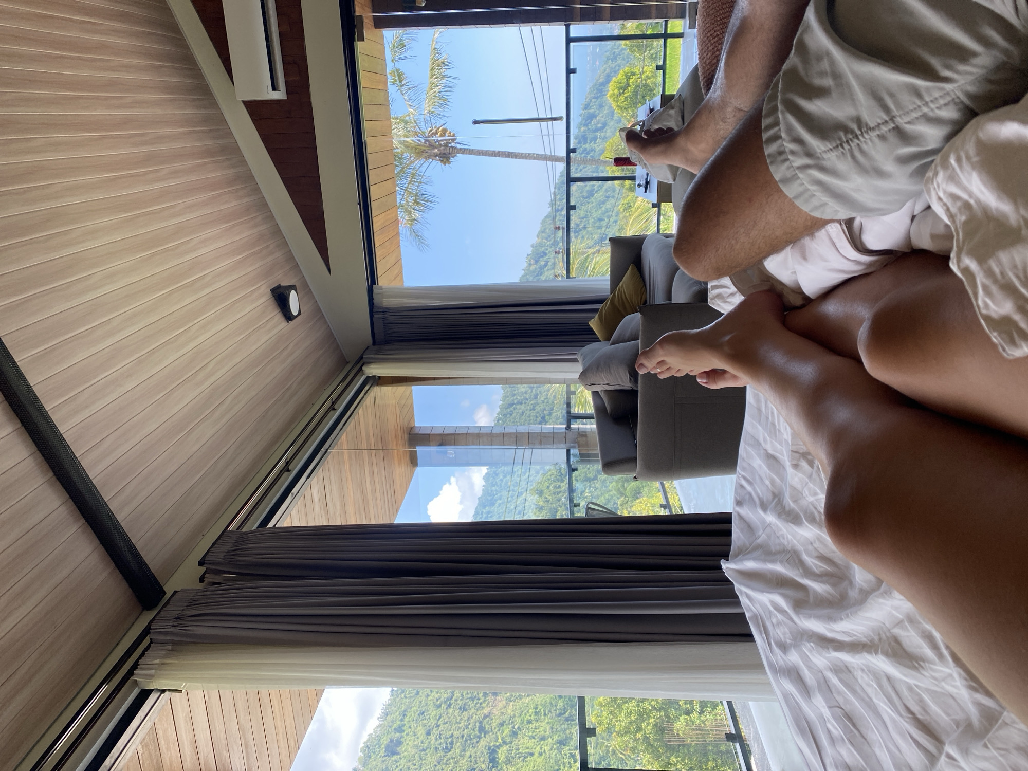 Lazy villa morning in Sawan with rice paddy views