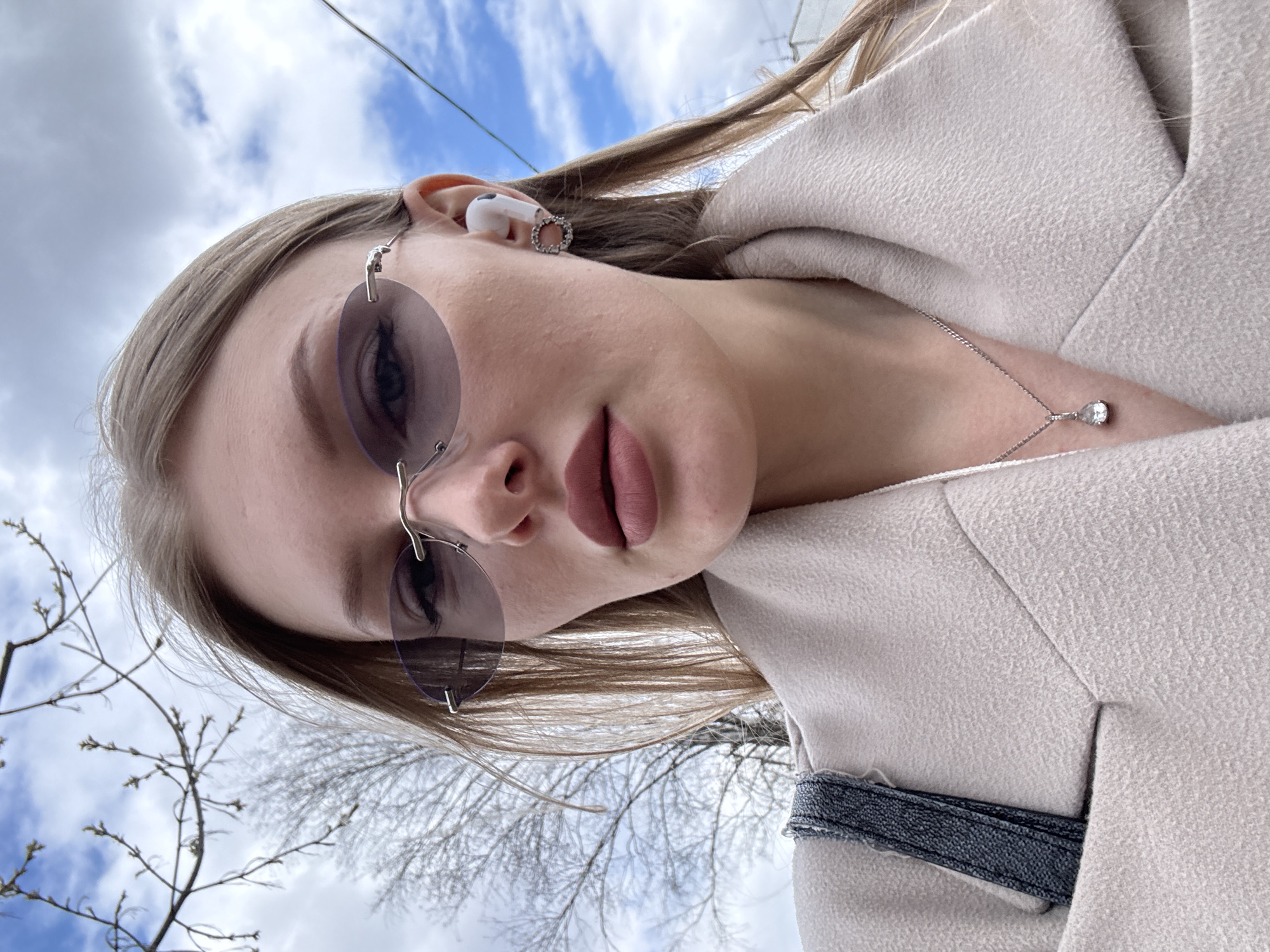 Woman photographed in street portraits in Perm, Russia