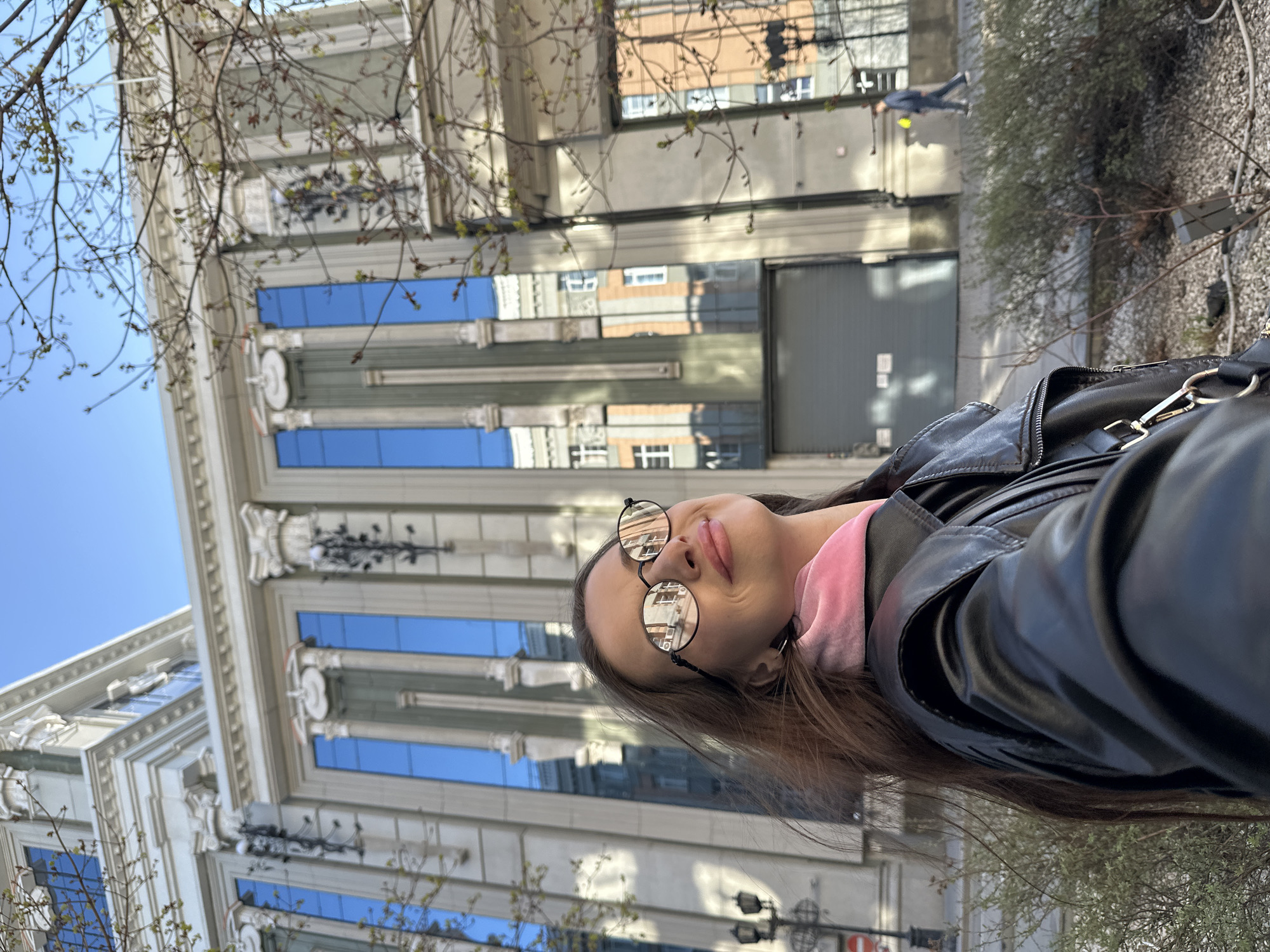 Woman documents sightseeing tour through central Yekaterinburg landmarks