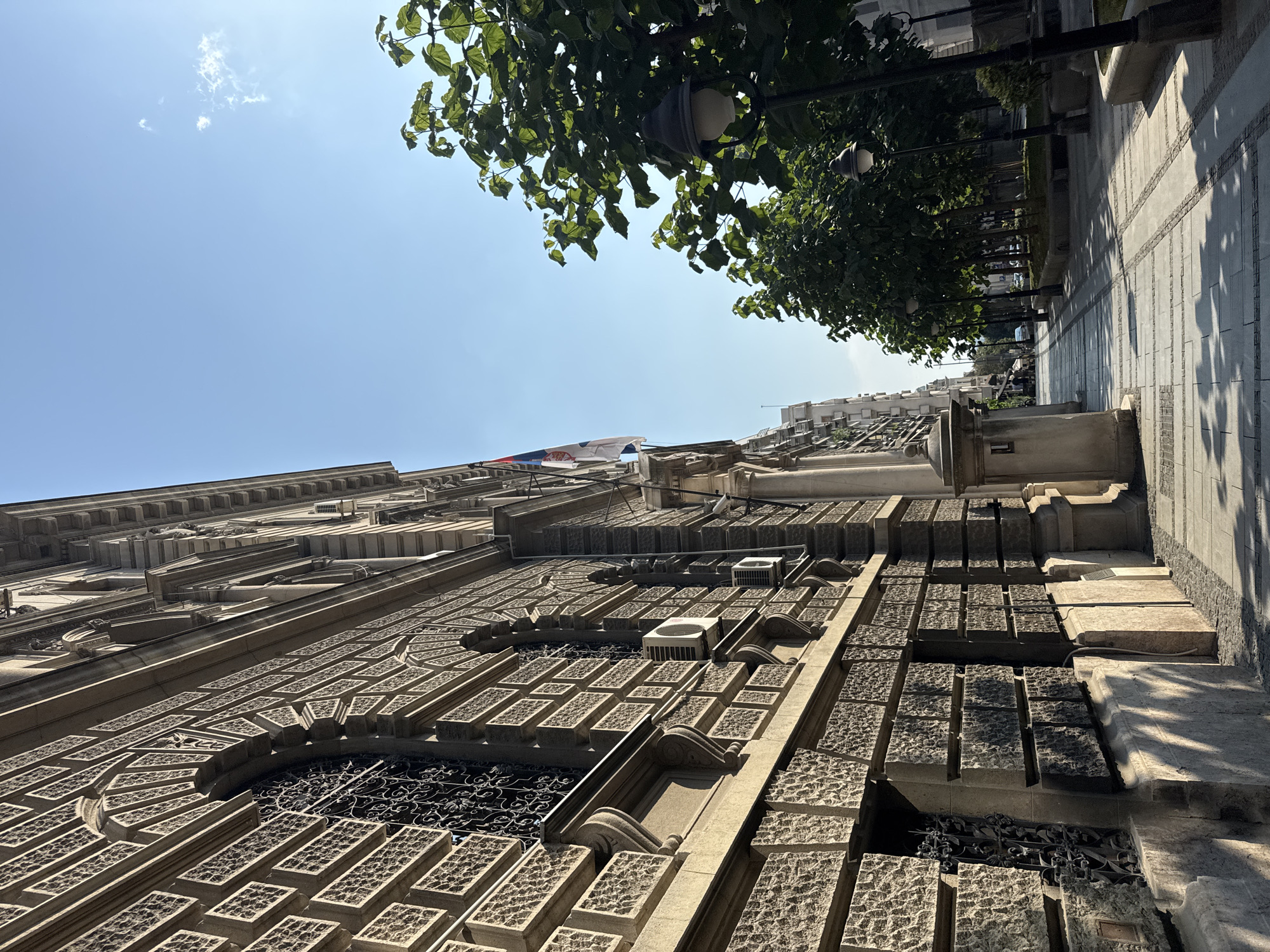 Exploring Belgrade's grand historic architecture on a summer afternoon
