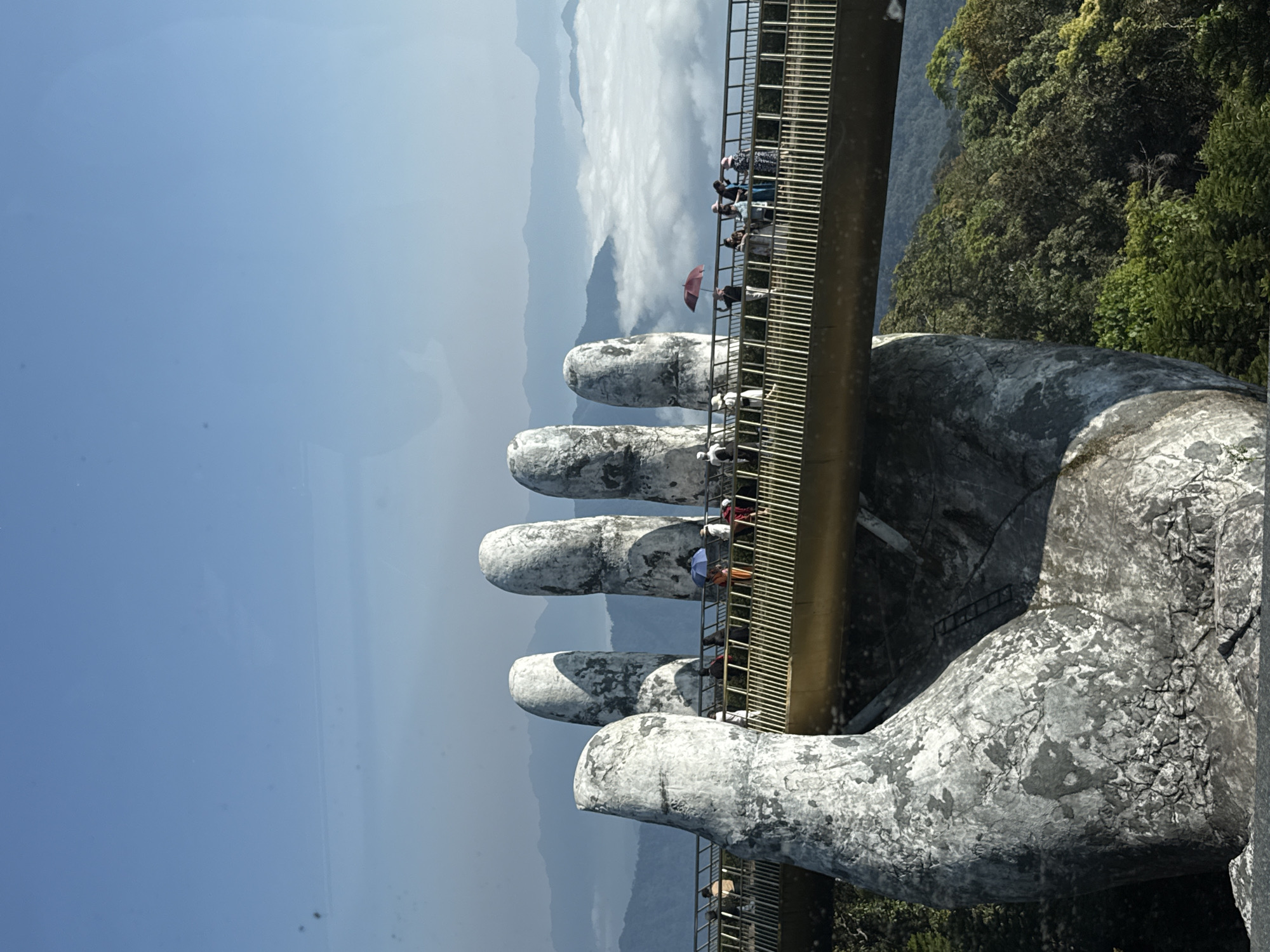 Tourist captures Ba Na Hills attractions in Đà Nẵng Vietnam