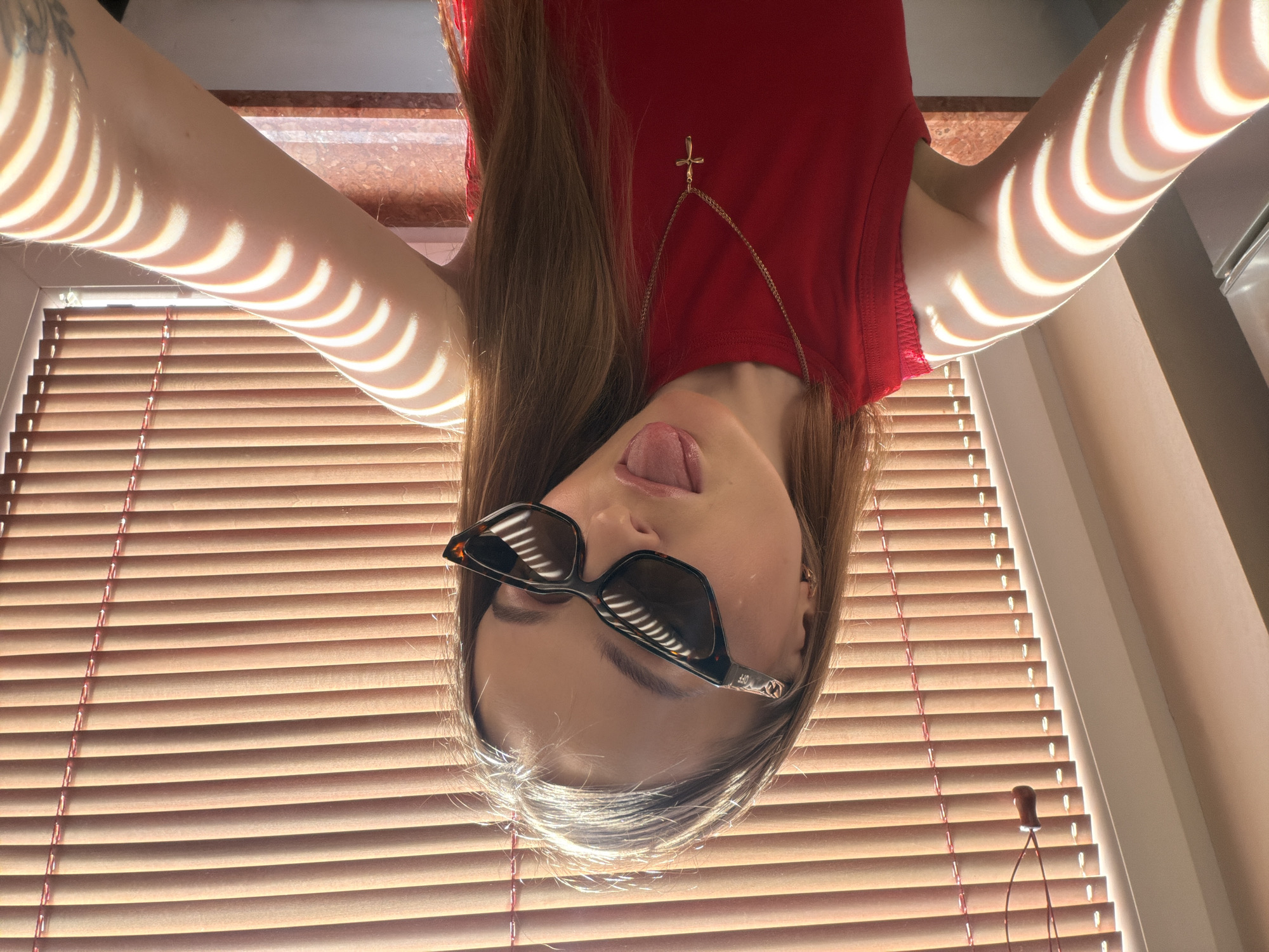 Mirror selfie session at home in Gorzów, Poland