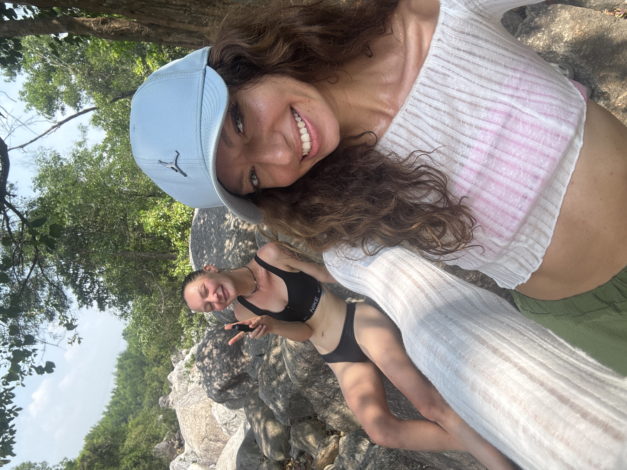 Tourists enjoy waterfall activities near Đà Nẵng, Vietnam