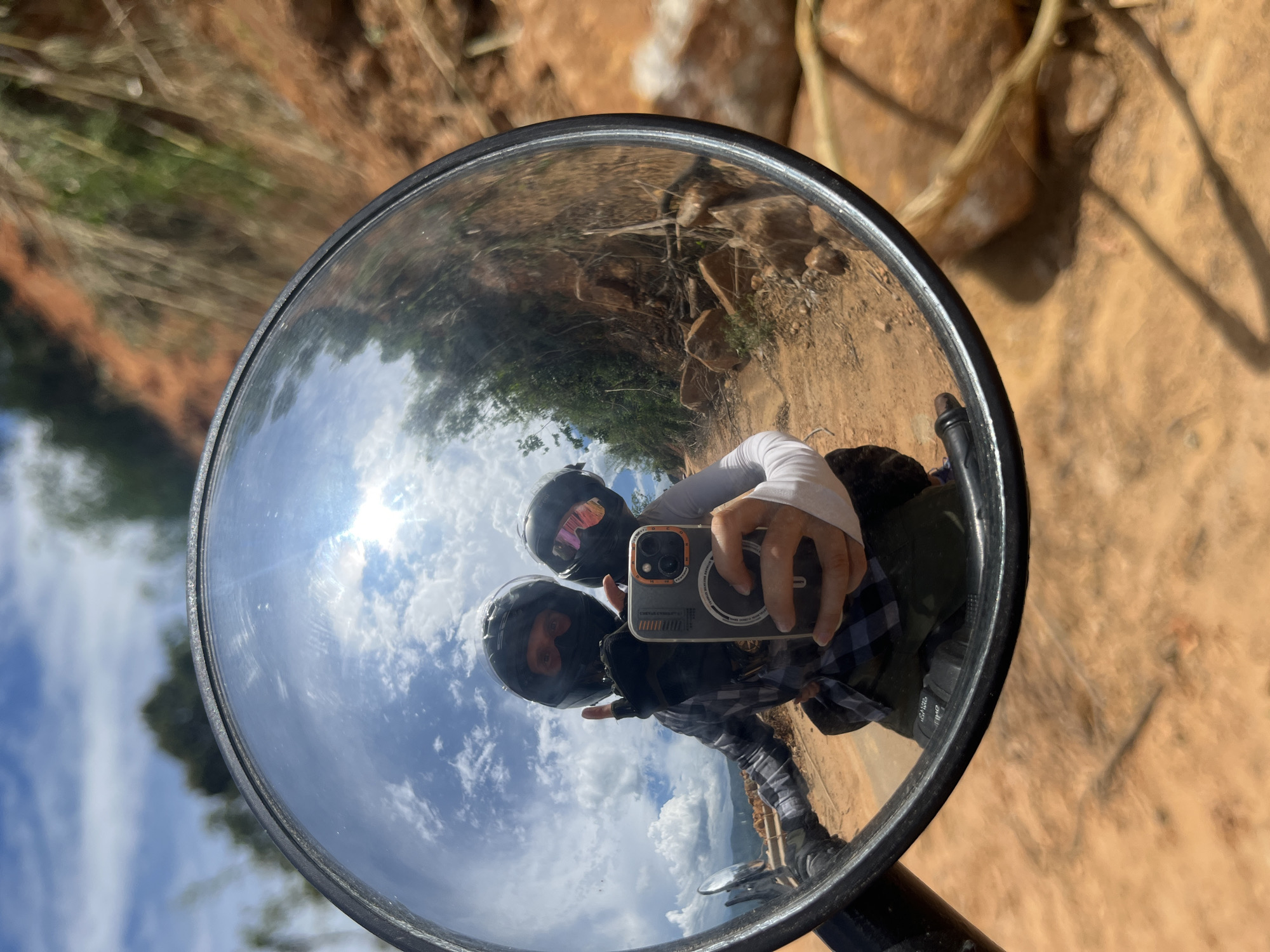 Dirt road motorcycle ride through rural Son Dien, Vietnam