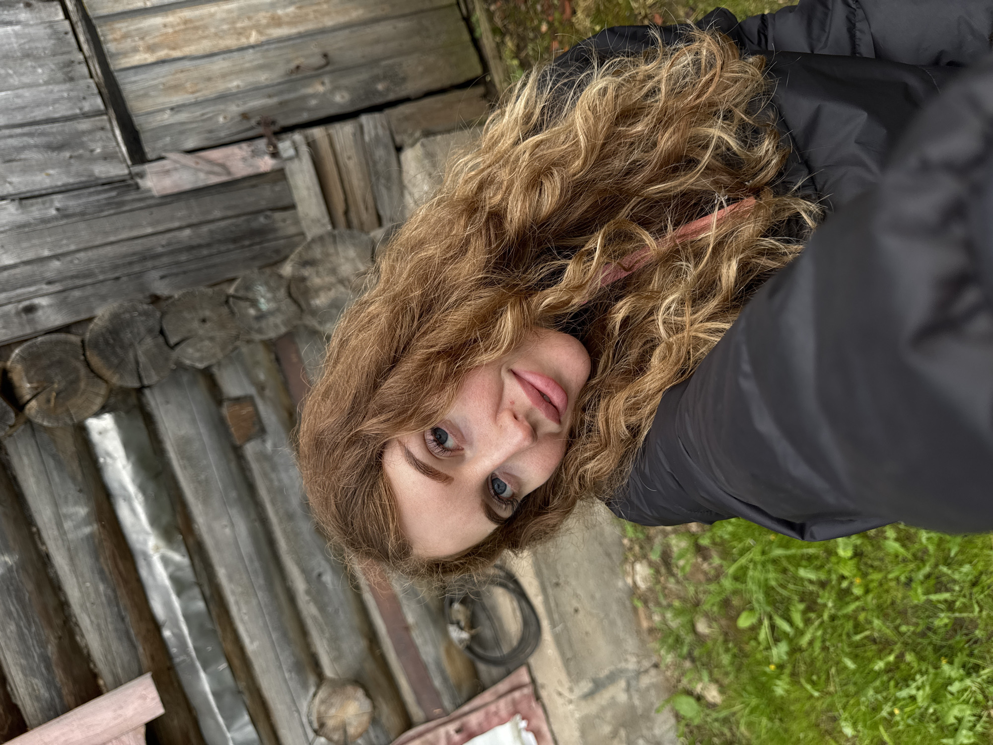Young woman's daily life documented in rural Maksimovo, Russia