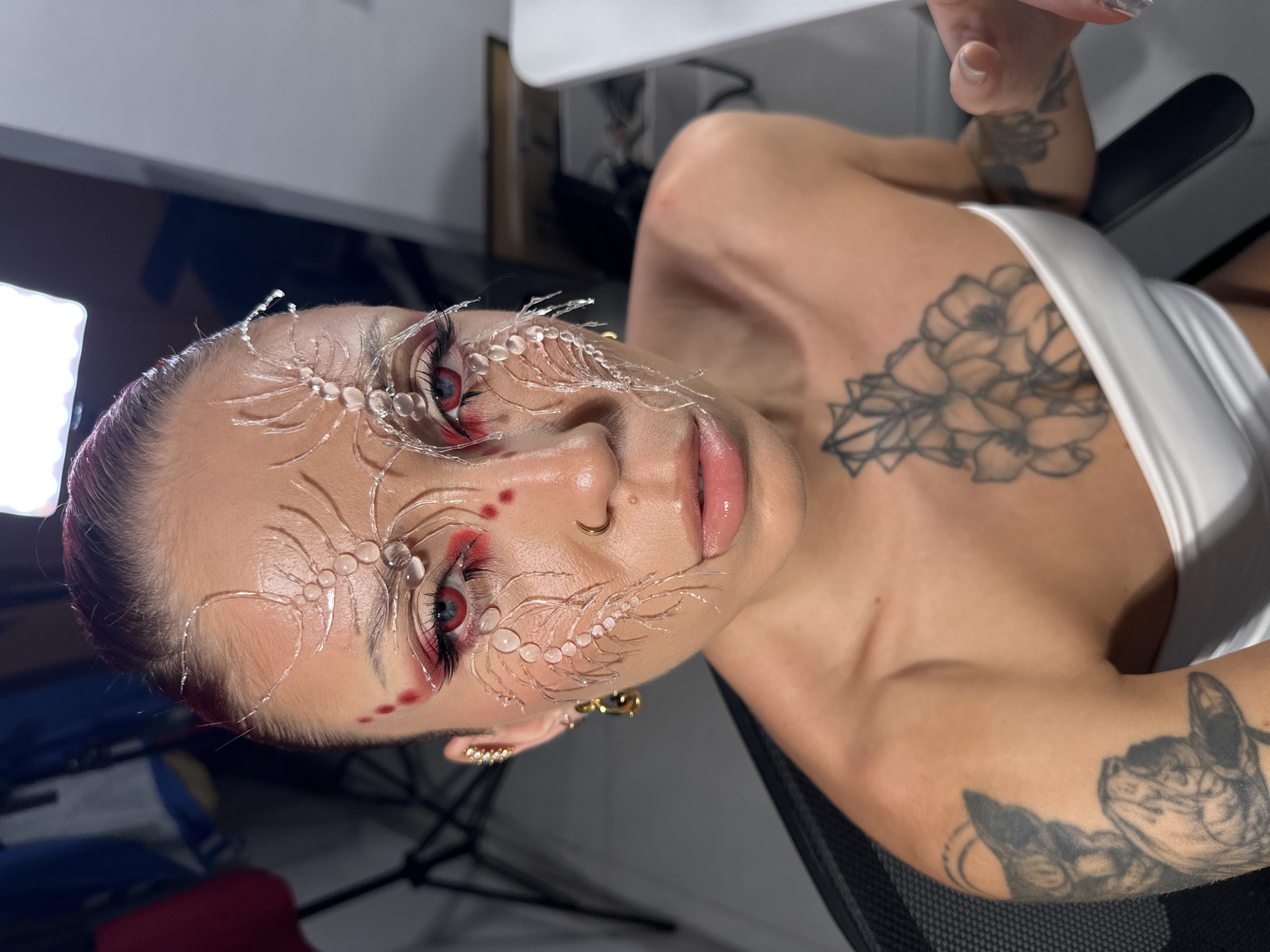 Tattooed person with red makeup spotted in North Kuta