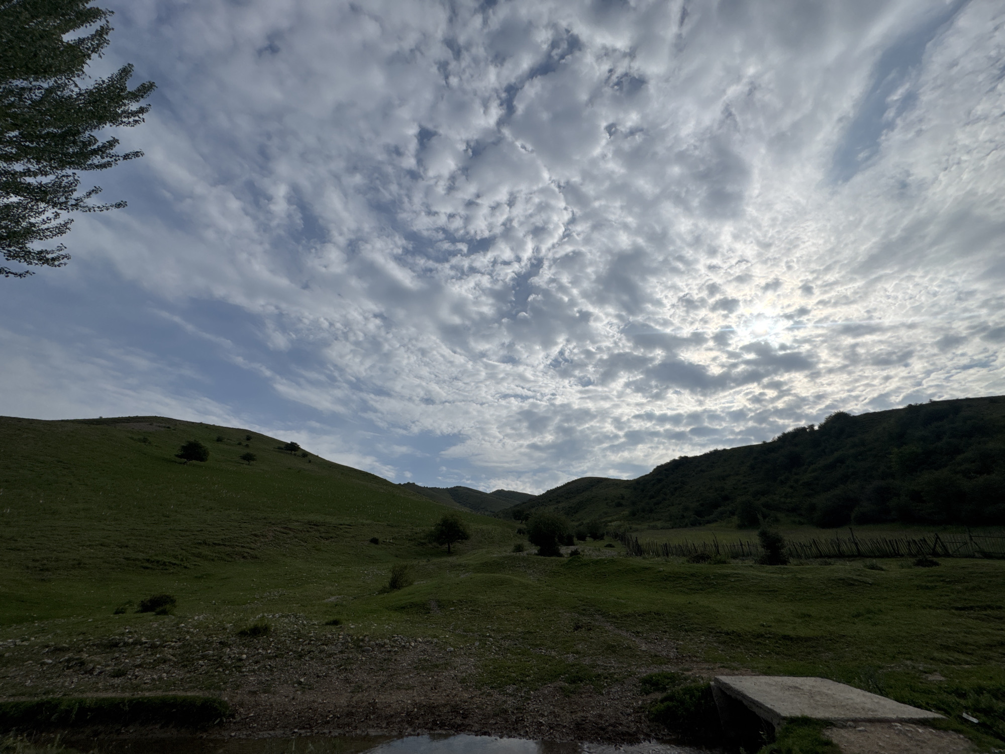 Rural landscape and streams in Kashka-Suu, Kyrgyzstan