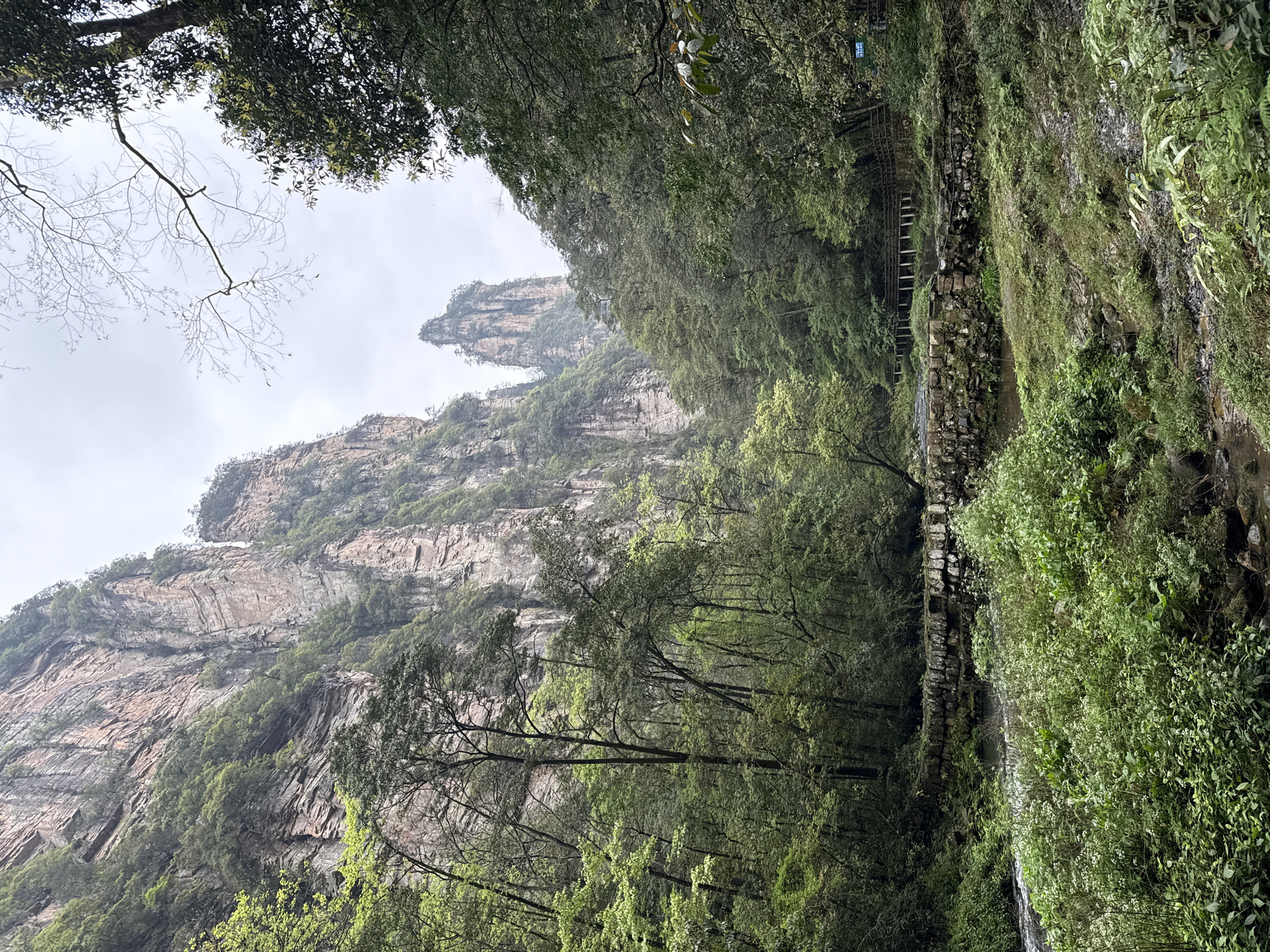 Landscape with rock formation documented in Luoguta, China