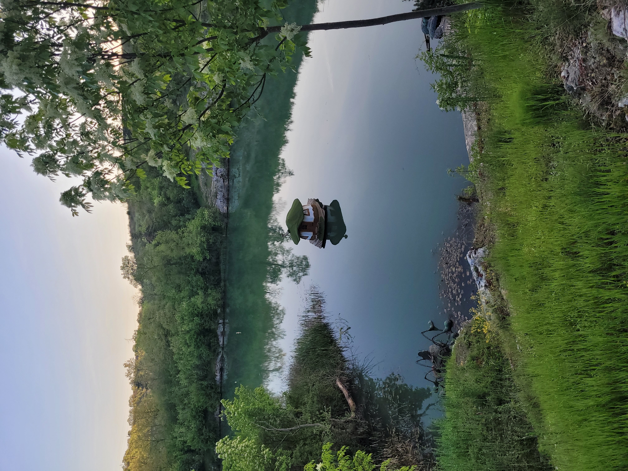 Spring scenes captured along Iskar Panega river in Lukovit