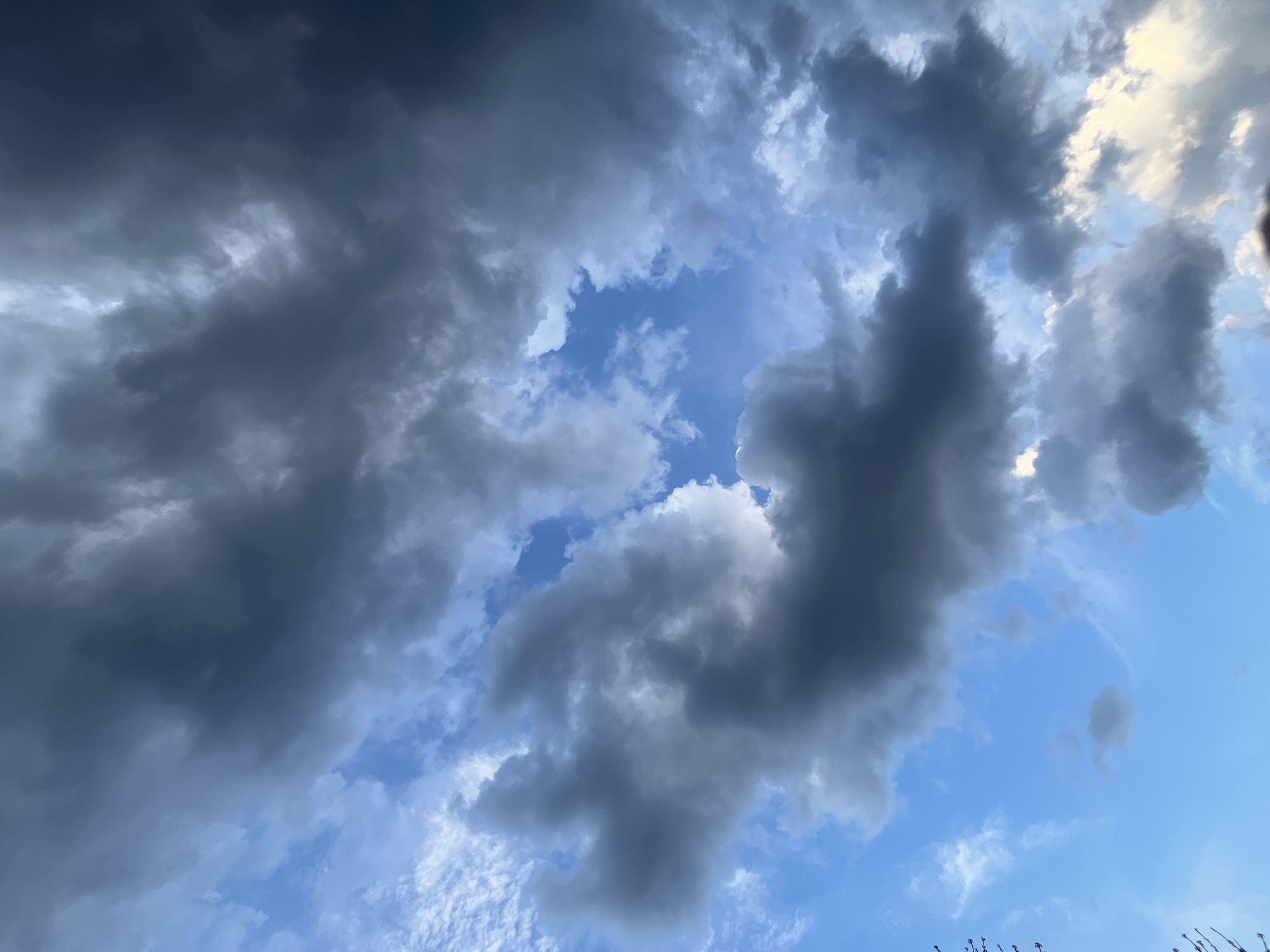 Dramatic sky formations observed over Pchelnik, Bulgaria