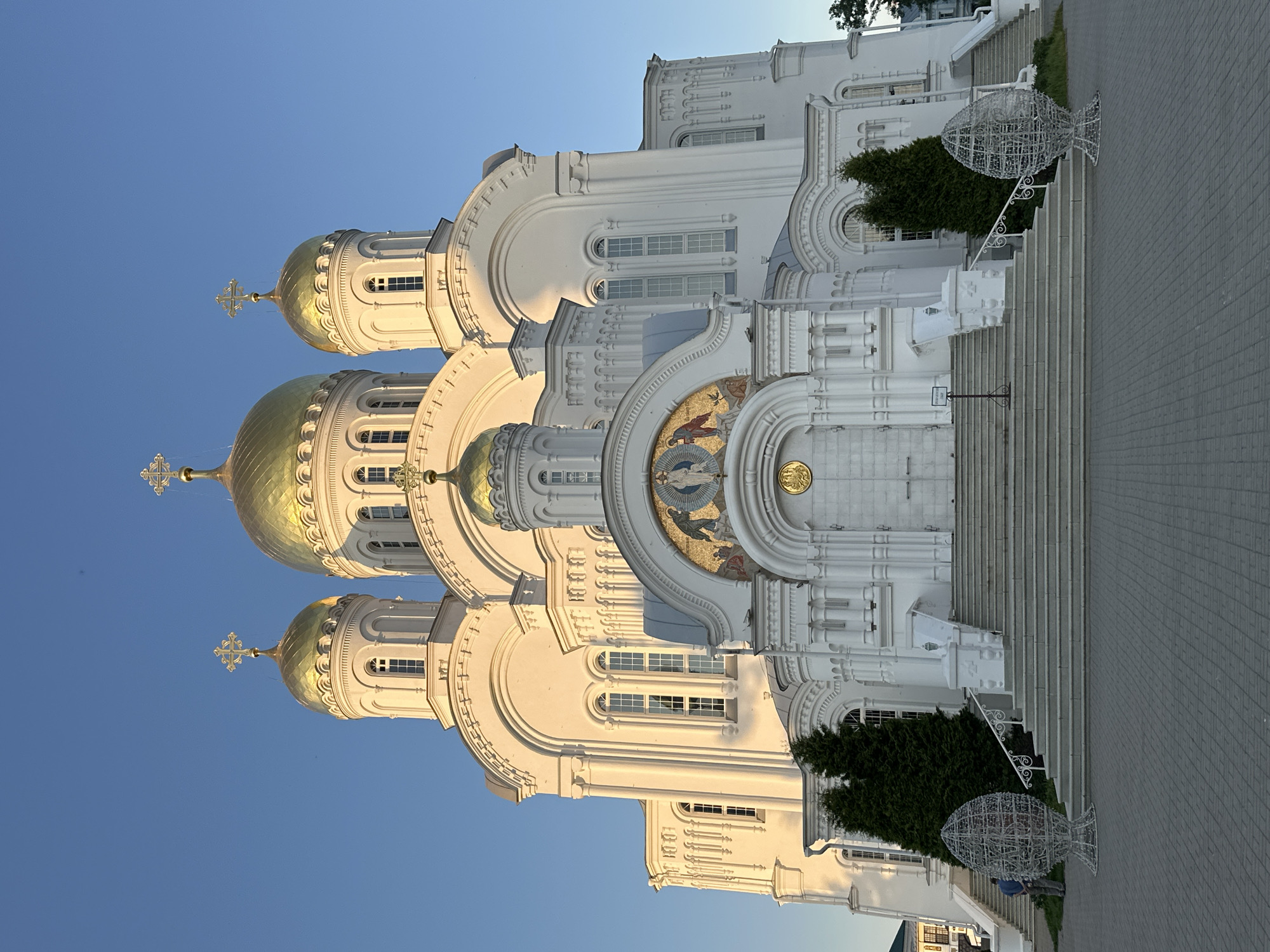 Orthodox church photographed in Diveyevo, Russia
