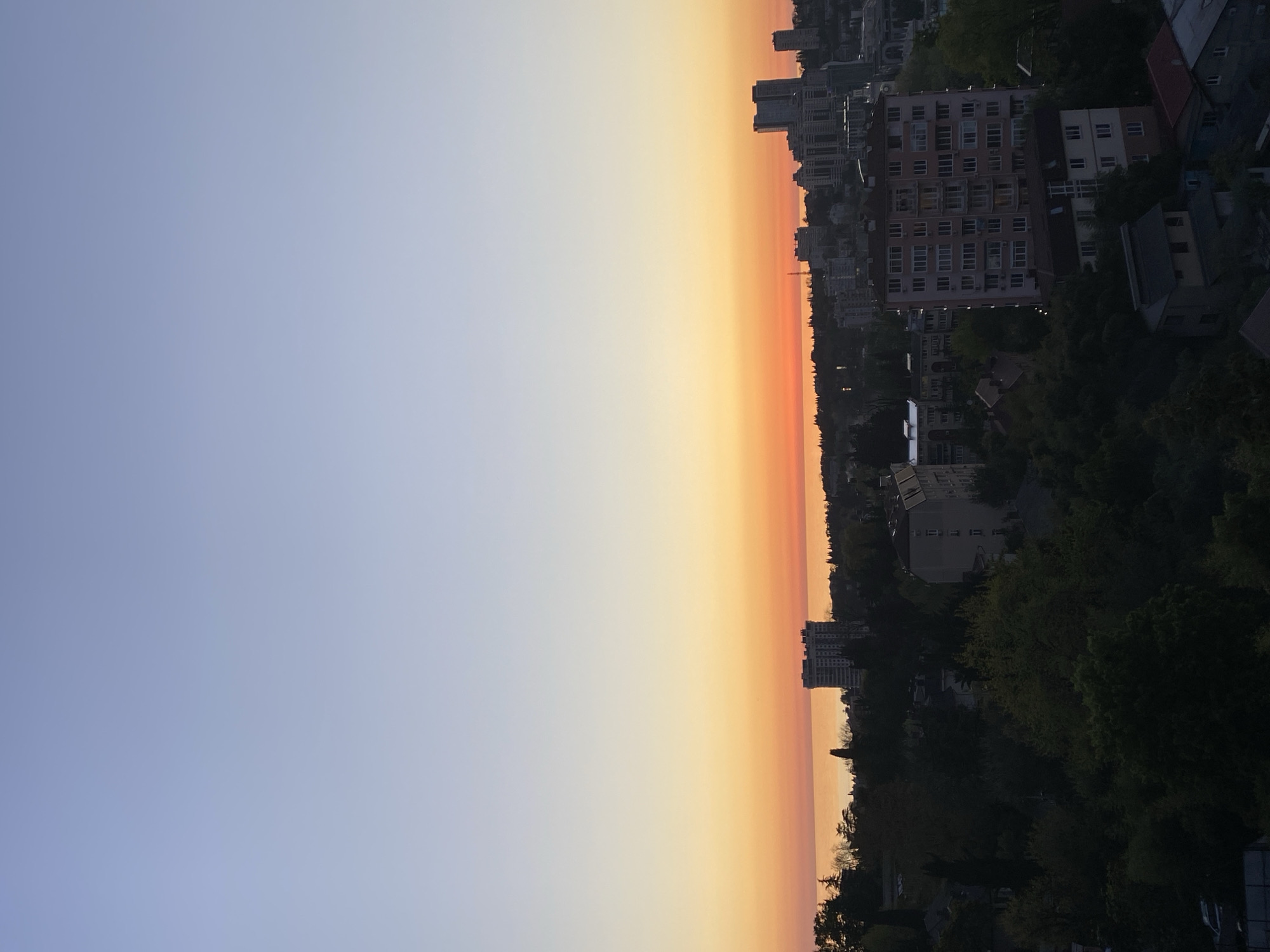 Sochi cityscape photographed during golden hour from elevated viewpoint