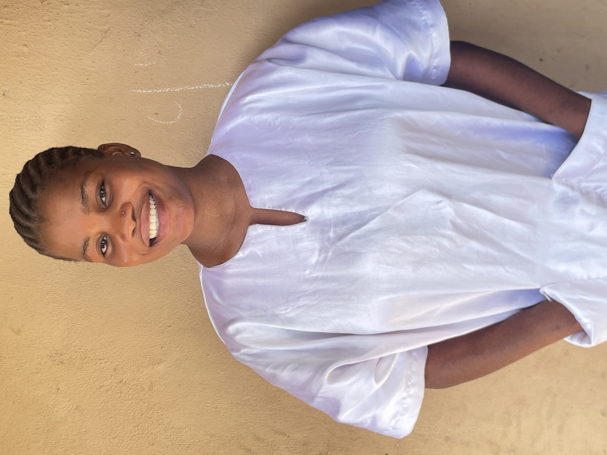 Portrait photos taken in Badagry, Nigeria show woman outdoors