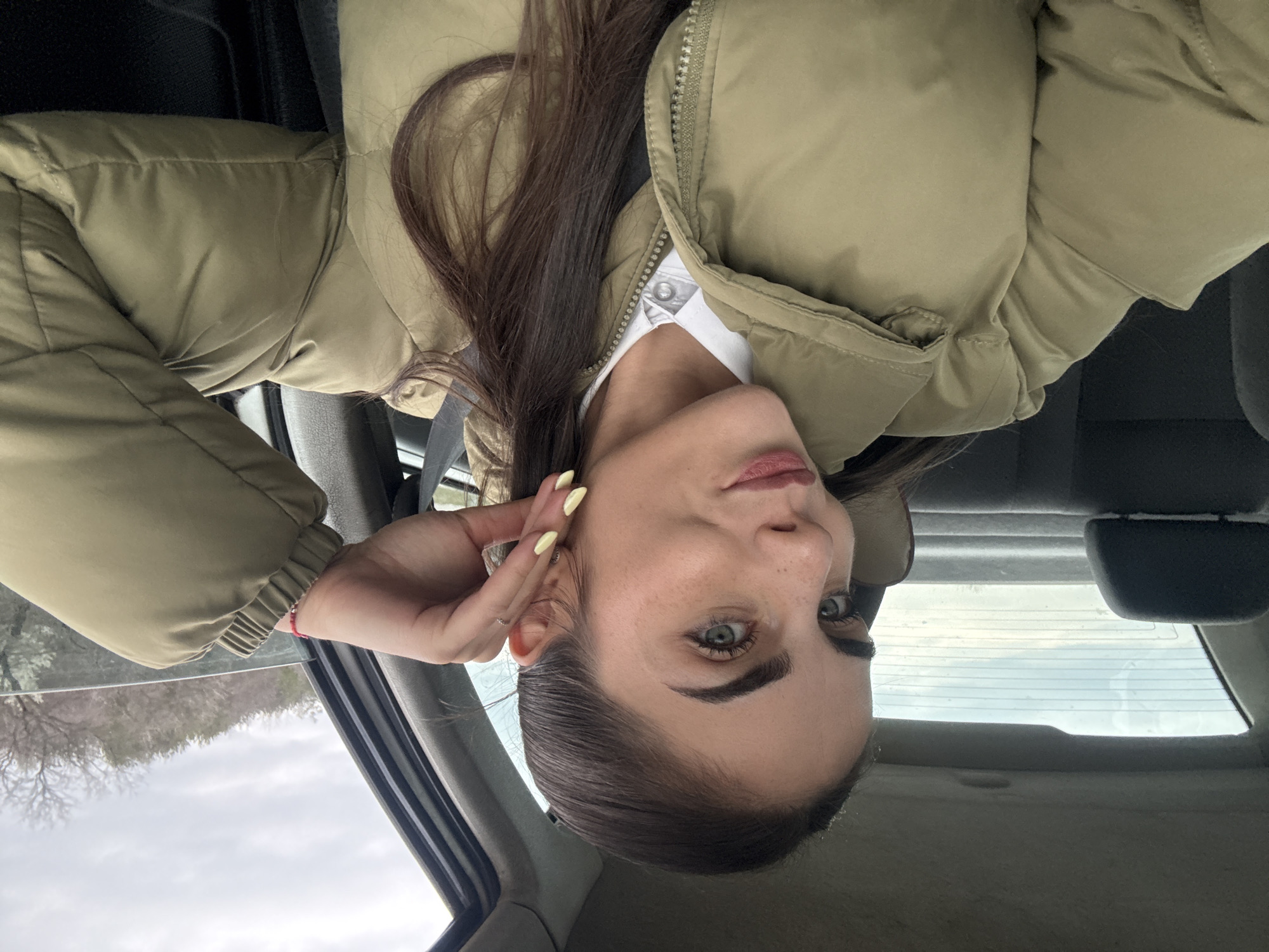 Person in car interior captured in Kazanlak, Bulgaria