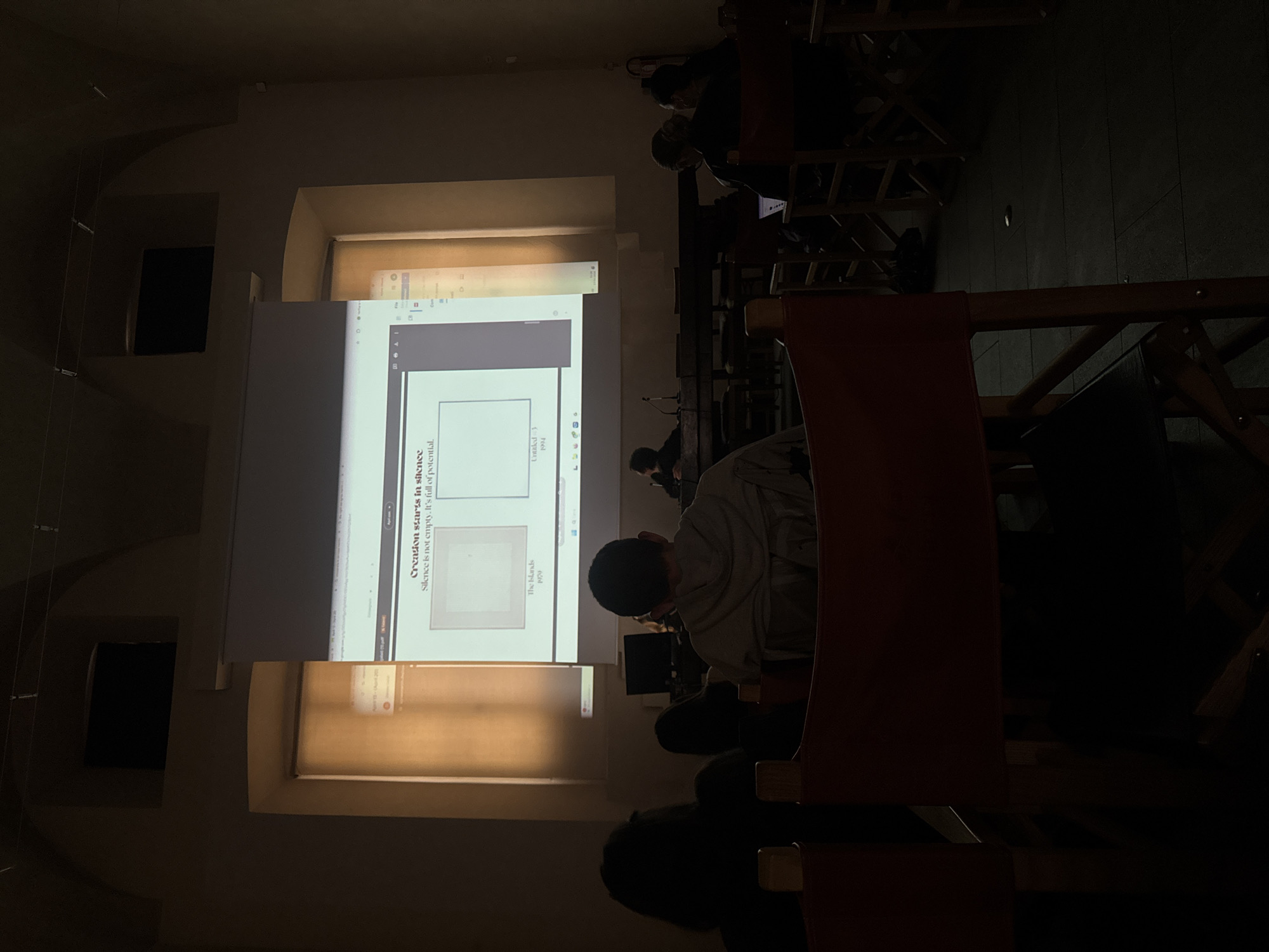 Milan lecture hall hosts "Creation starts in silence" presentation