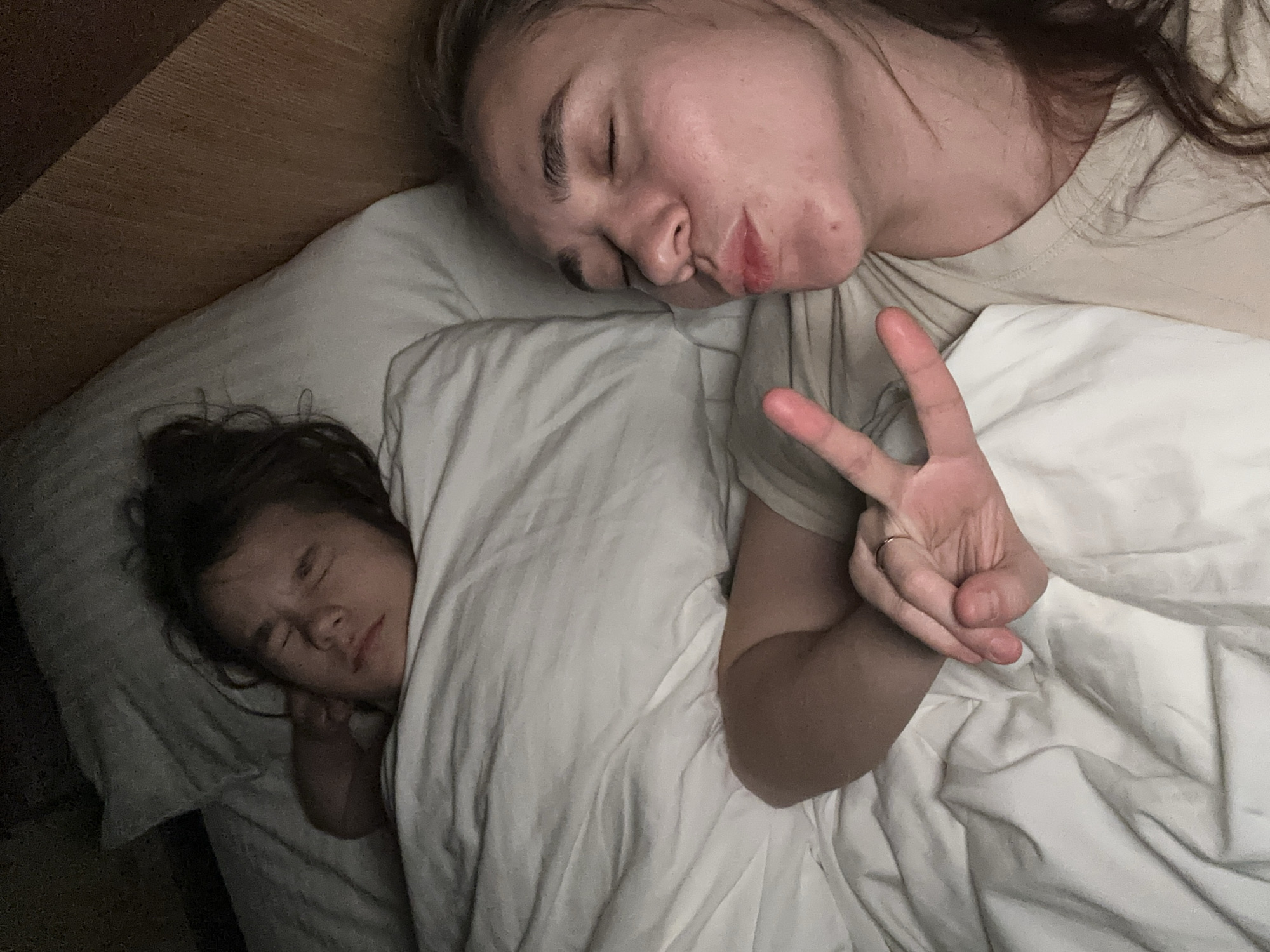 Mother and child share quiet bedtime moment in Yekaterinburg