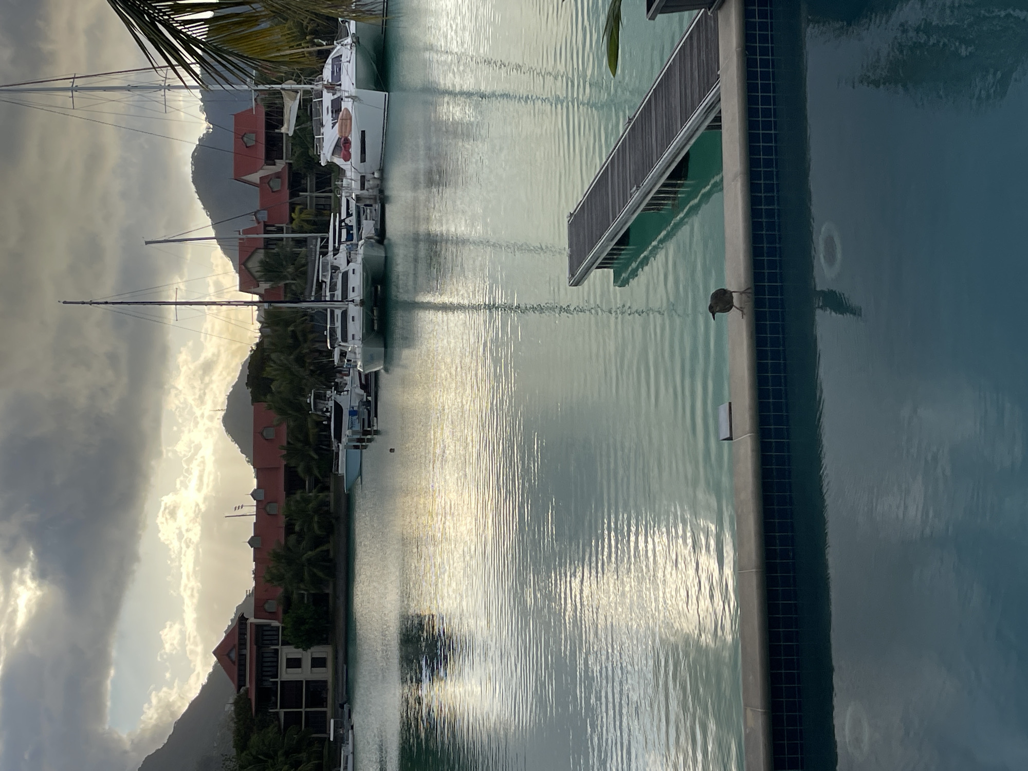 Victoria harbor at golden hour, Mahé, Seychelles