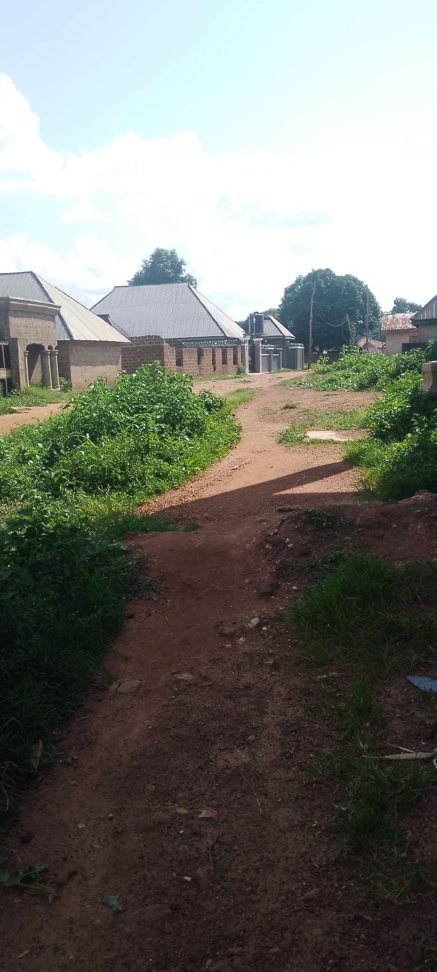 Rural African street scenes mixed with personal text card posts