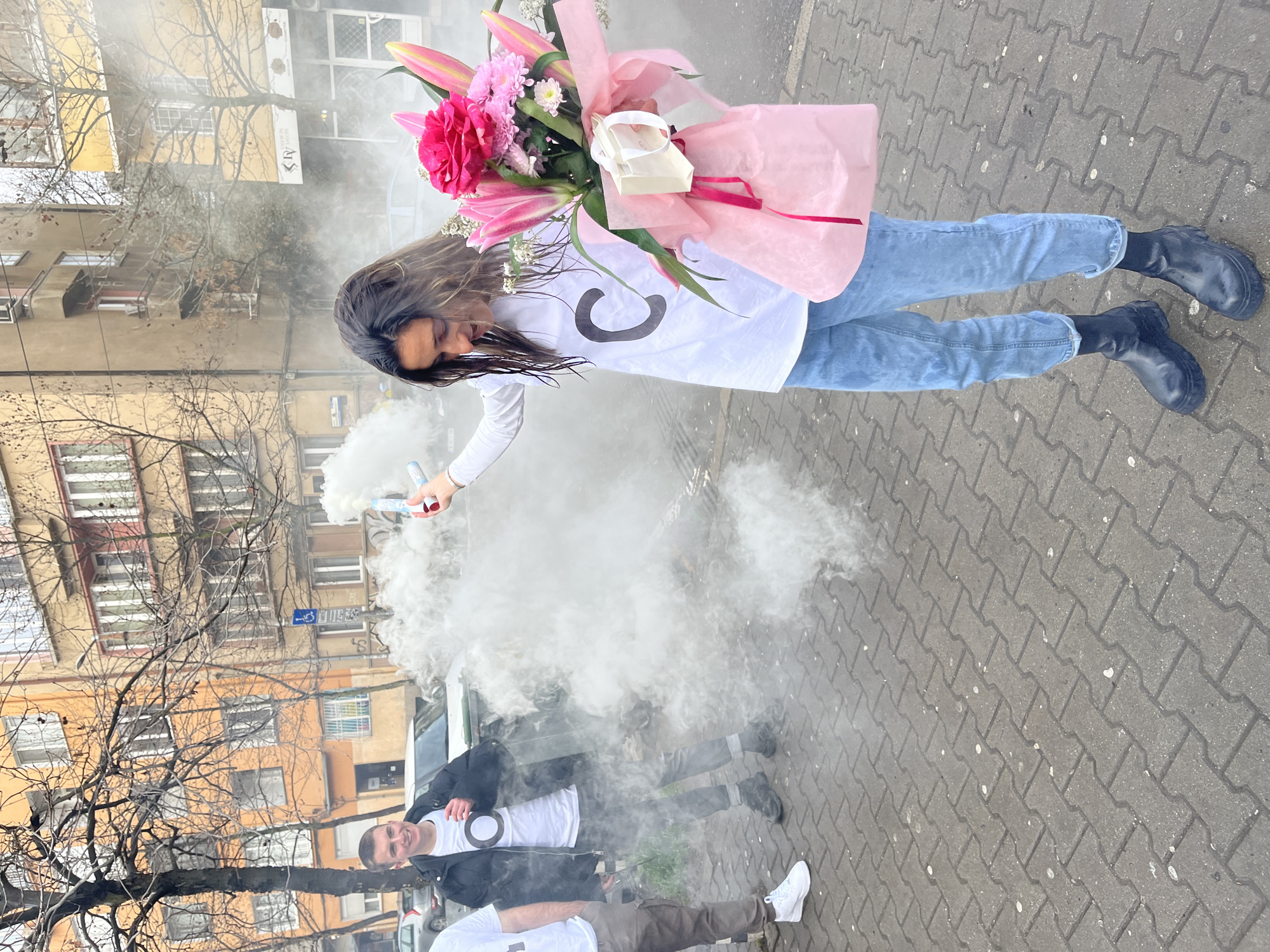 Woman spotted on Sofia street in early morning
