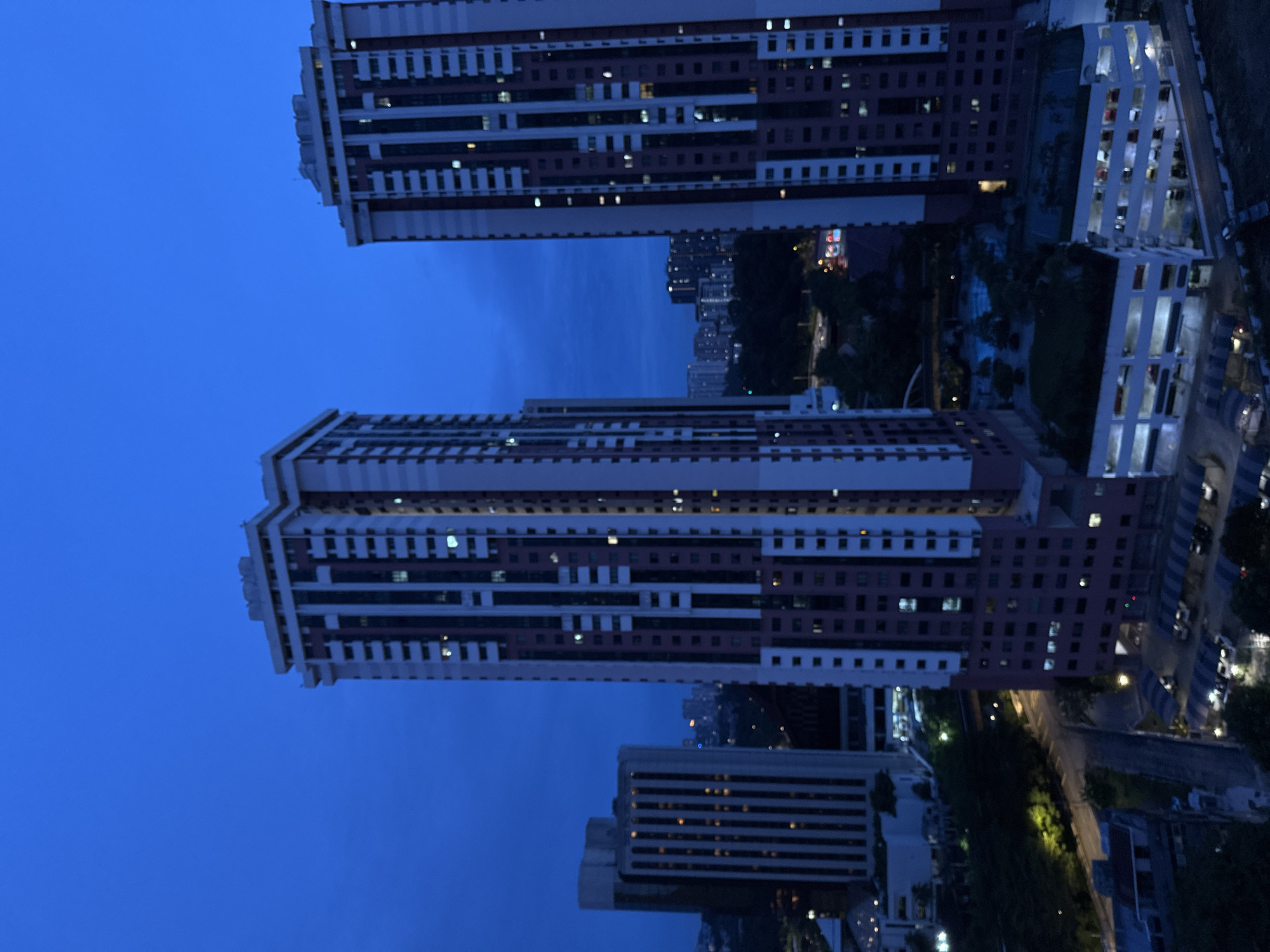 Kuala Lumpur's PWTC skyline at dusk, multiple angles