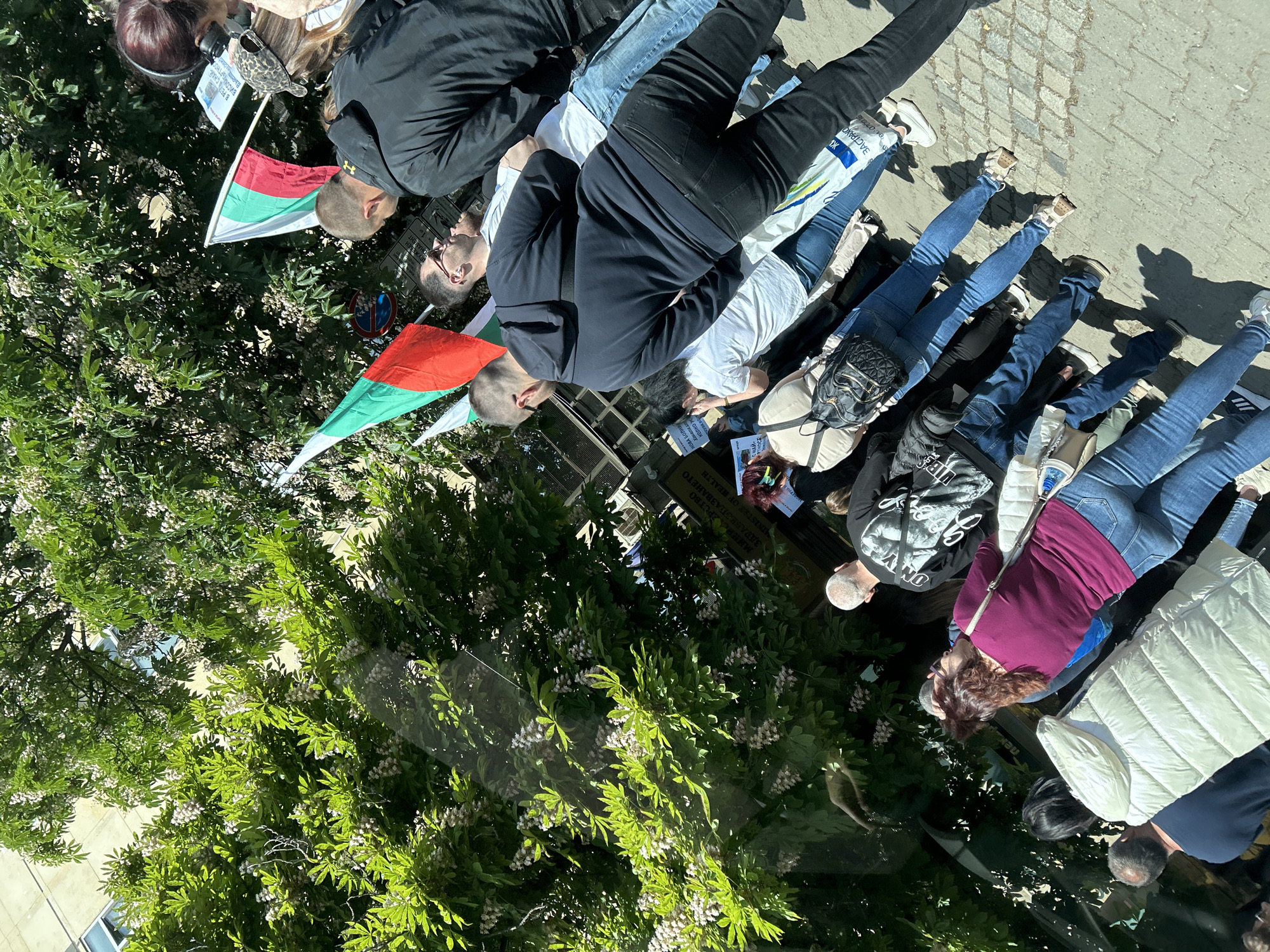 Protest activity and everyday scenes documented across Sofia