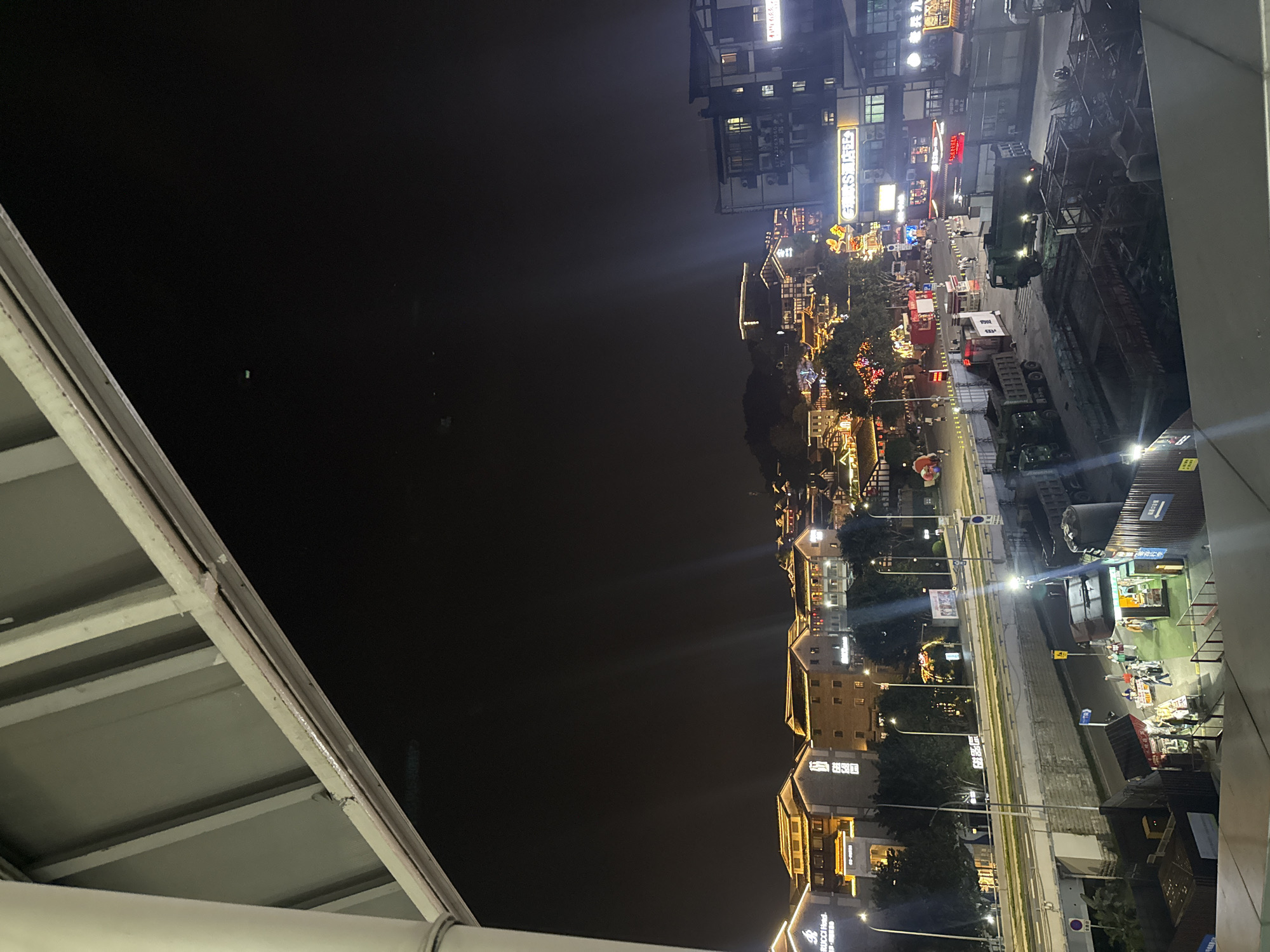 Nighttime construction activity documented in Shapingba District, China