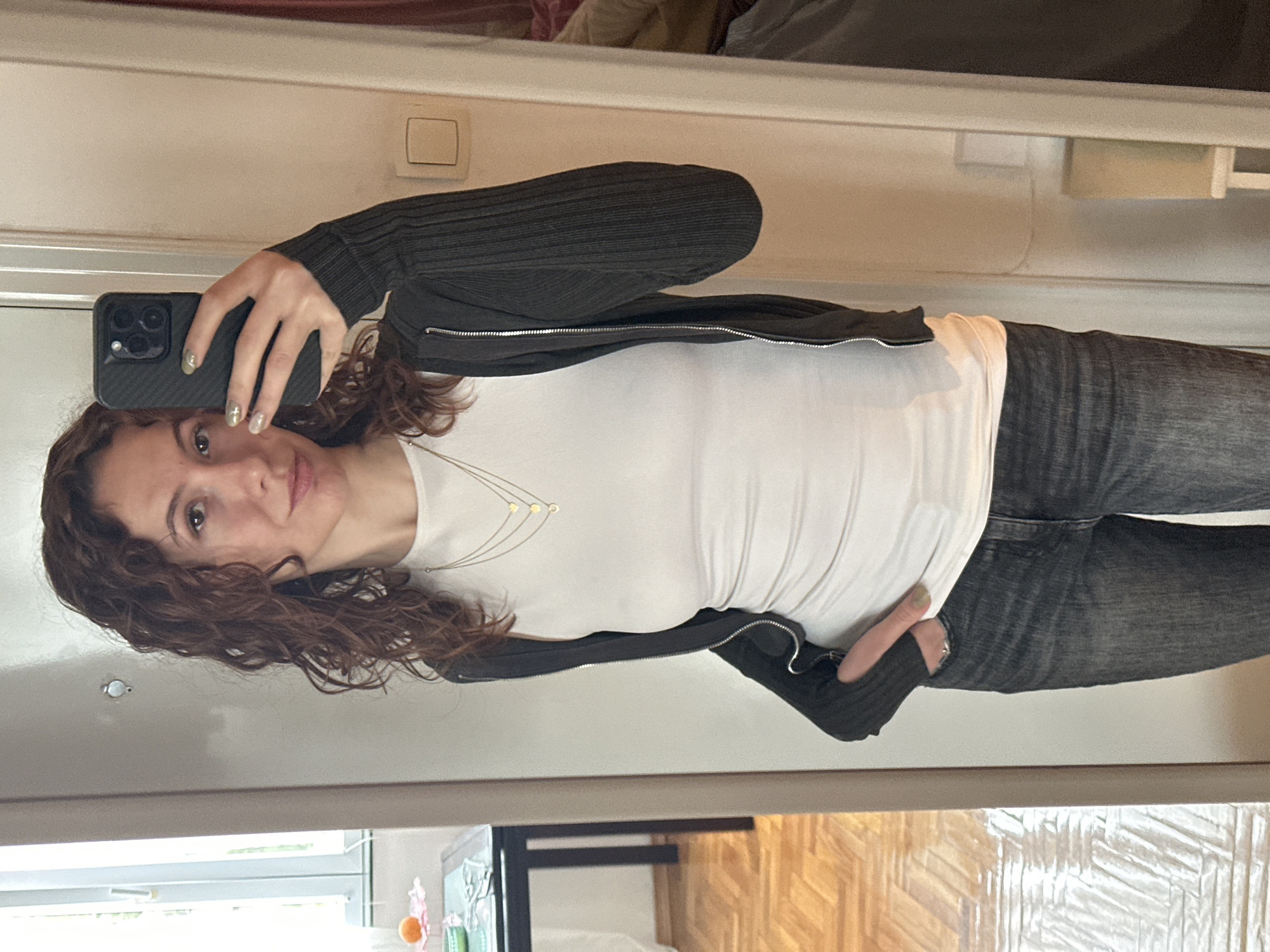 Woman photographs herself in multiple portraits in Novi Sad