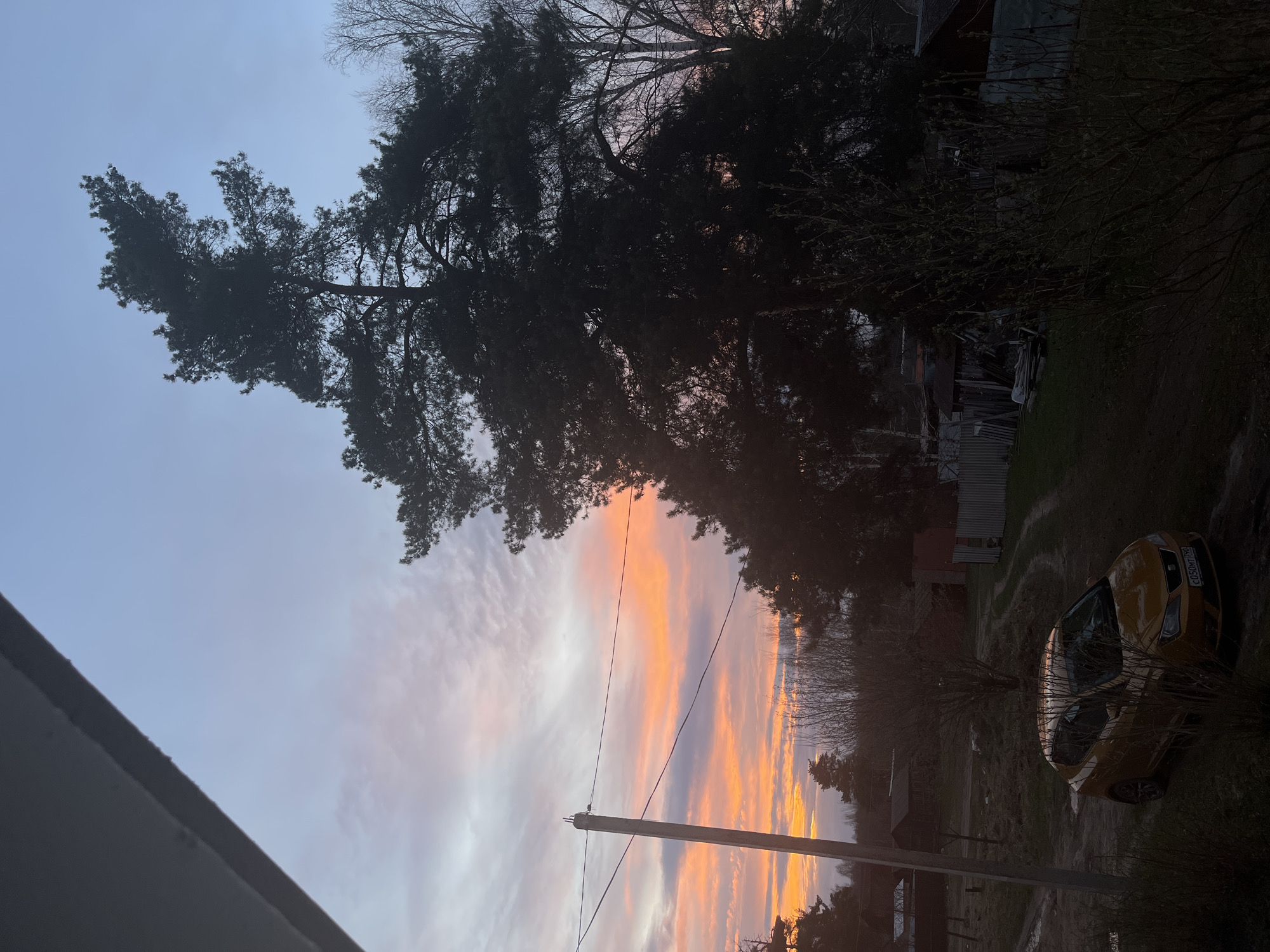 Rural Russian village moments captured during evening hours