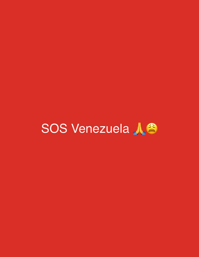 Morning blessings and Venezuela solidarity graphics circulate together