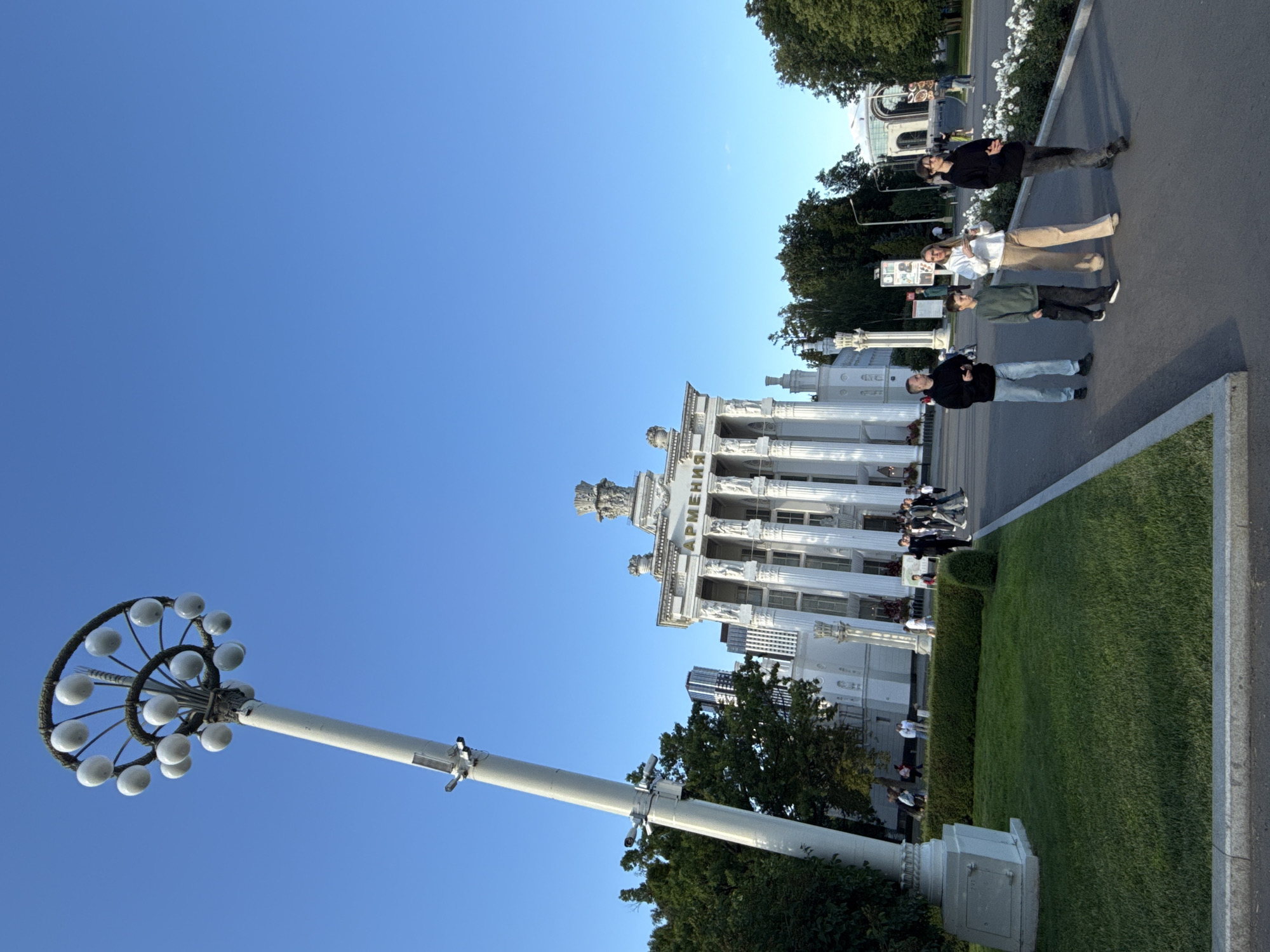 Summer afternoon at Moscow's VDNKh exhibition park