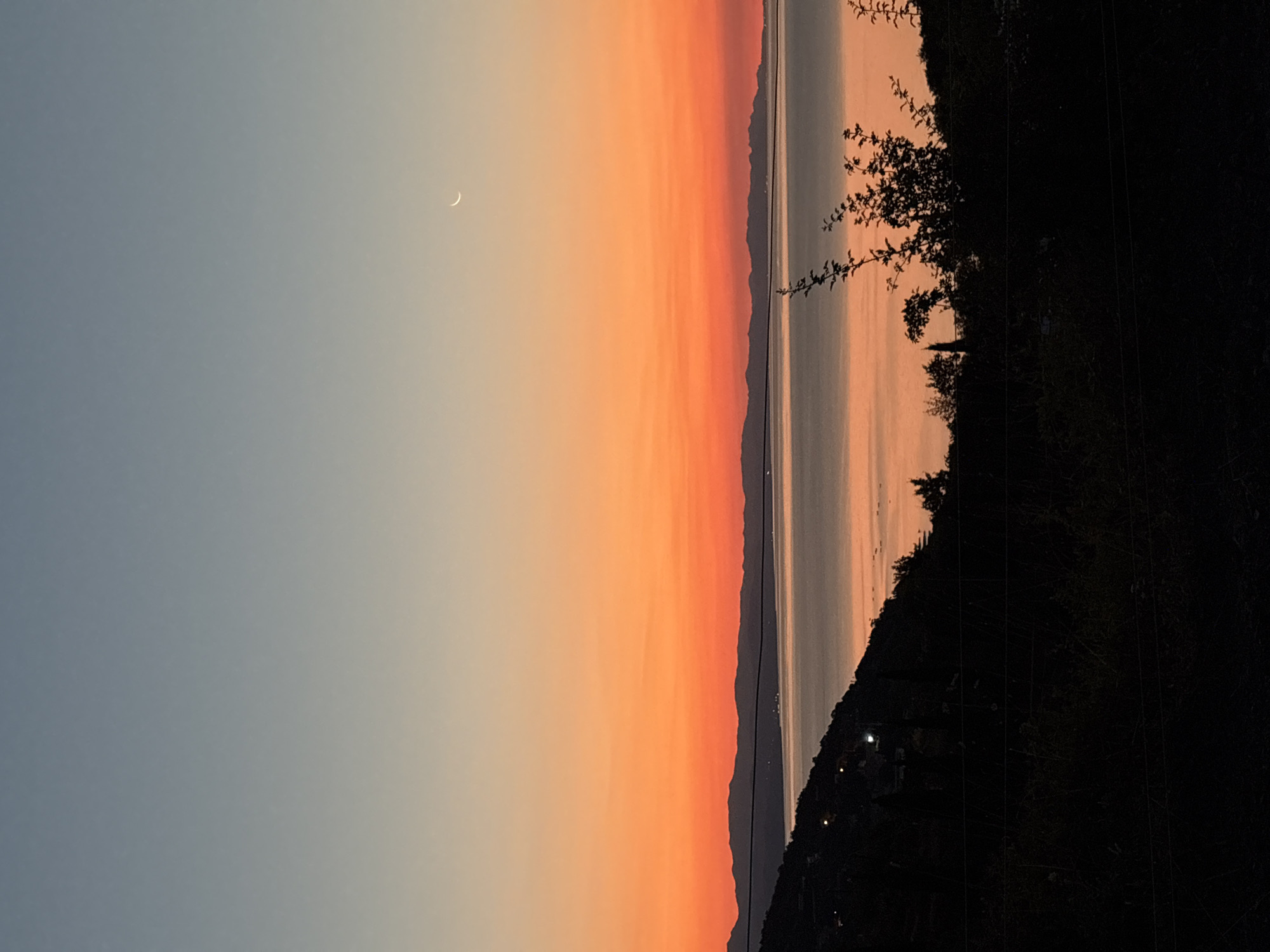 Black Sea sunset from the Crimean hillsides