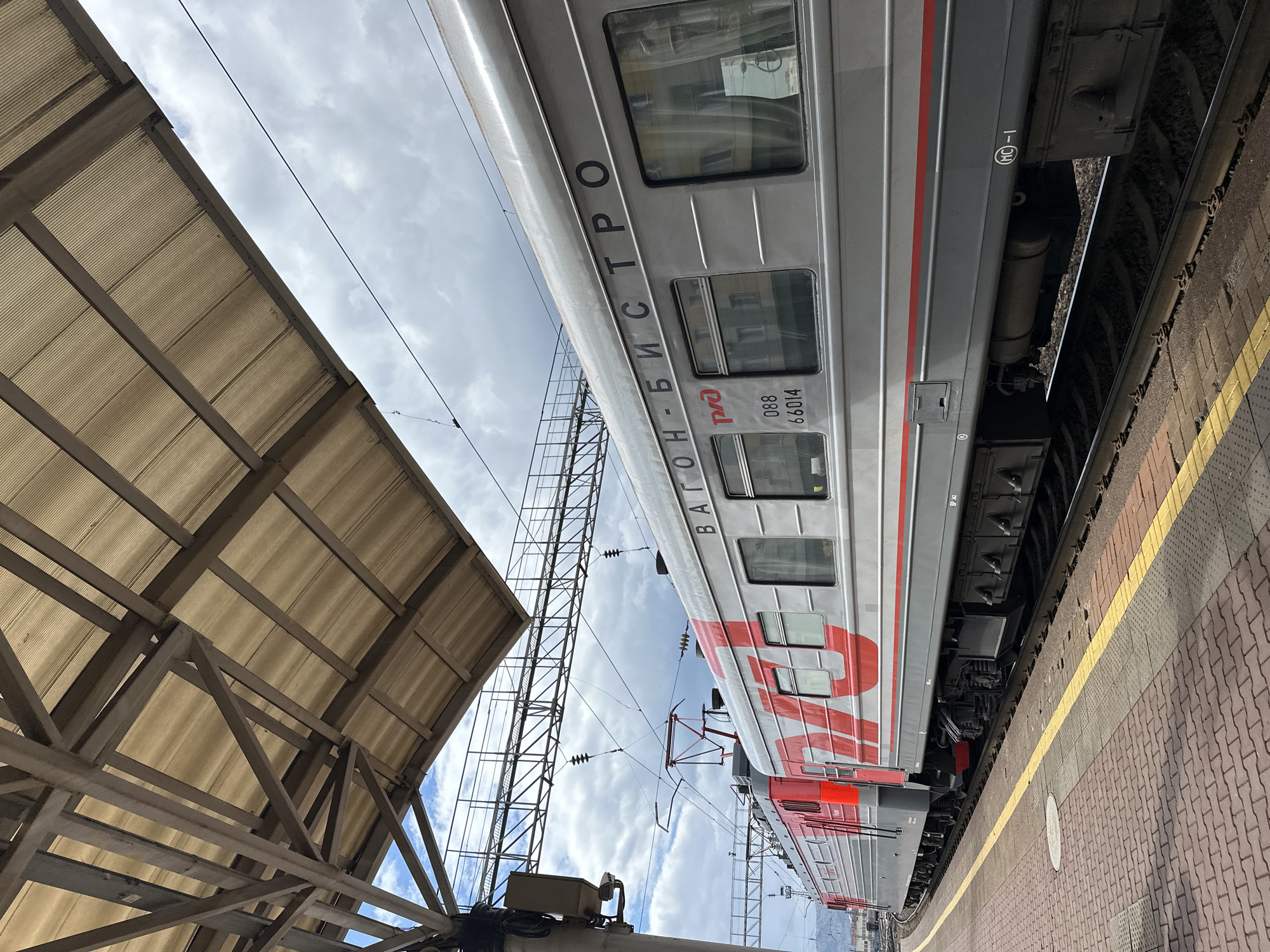 Early morning scenes captured around Krasnoyarsk train station area