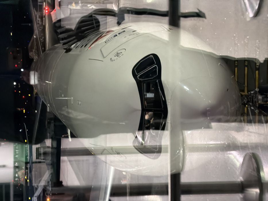 Unusual white capsule and Delta aircraft spotted at NY airport