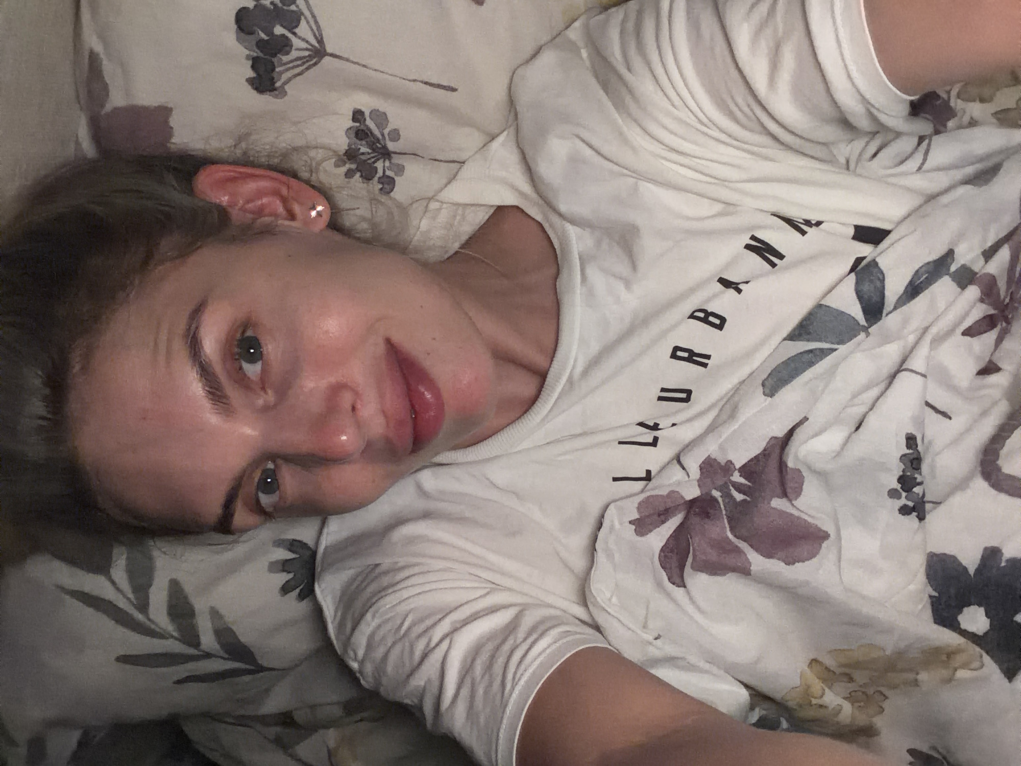 Casual bedroom selfie session in Budva, Montenegro