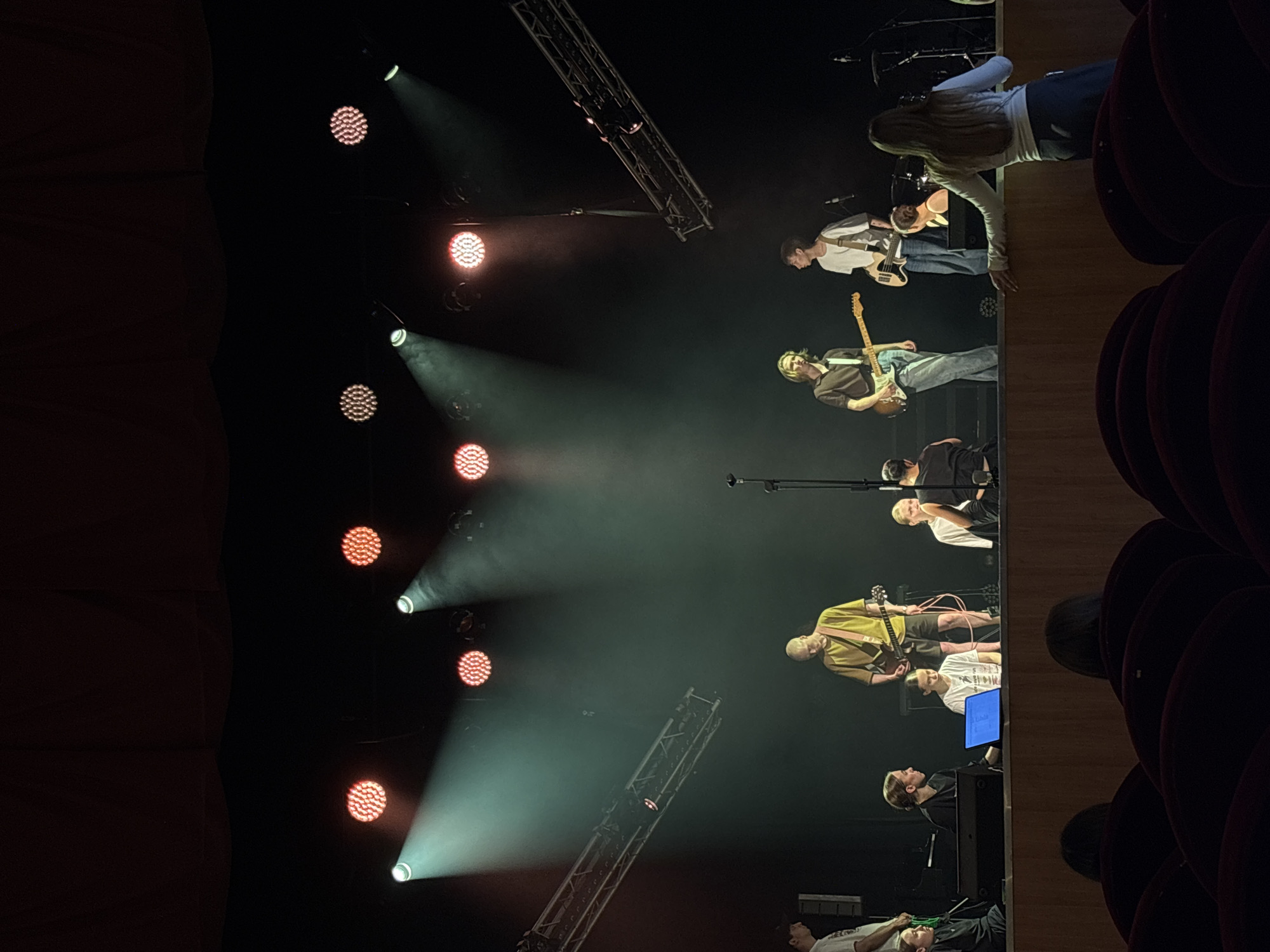 Live music performance on a theater stage in Perm
