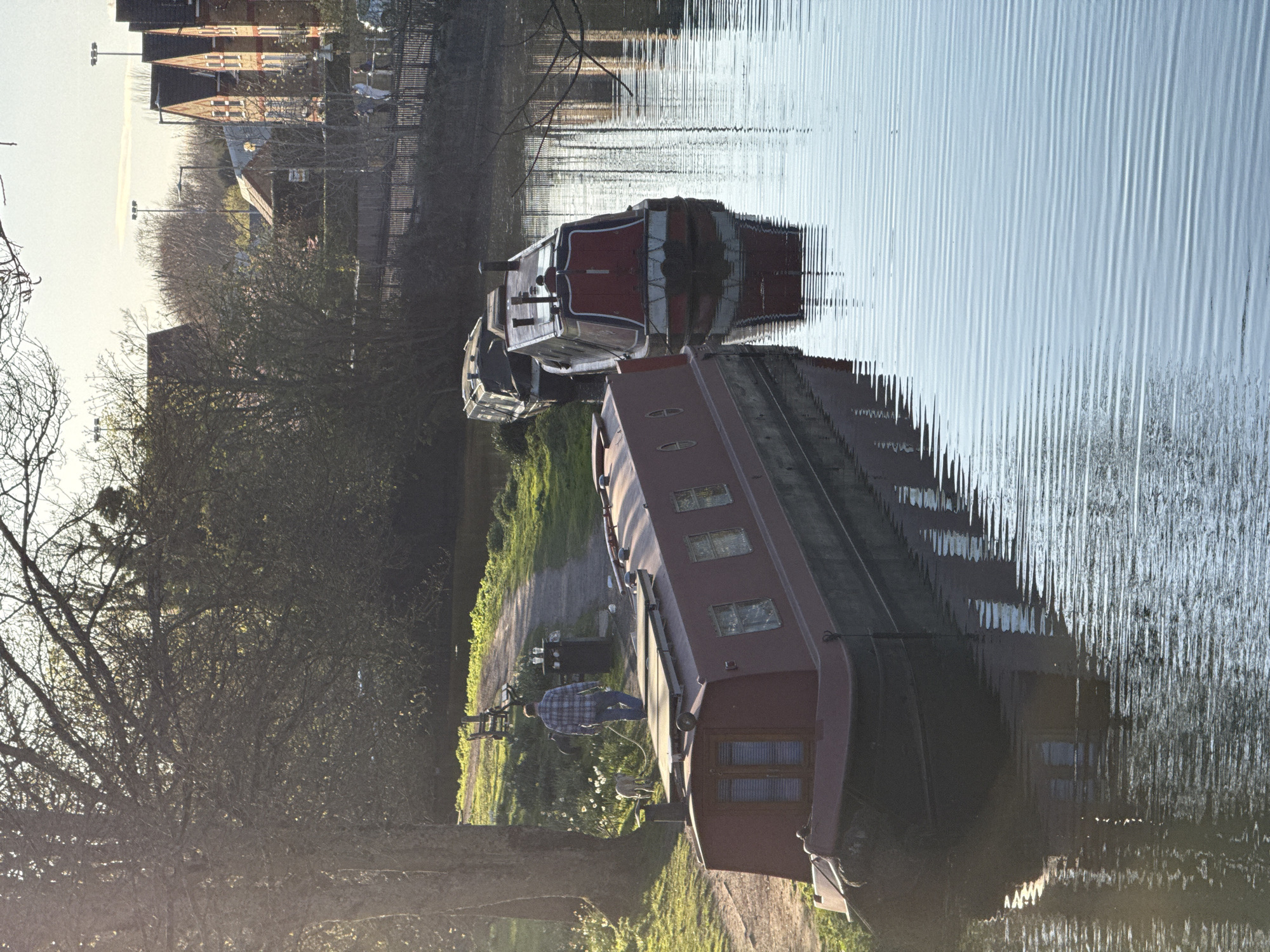 Afternoon stroll through historic Berkhamsted captures canal life, swans